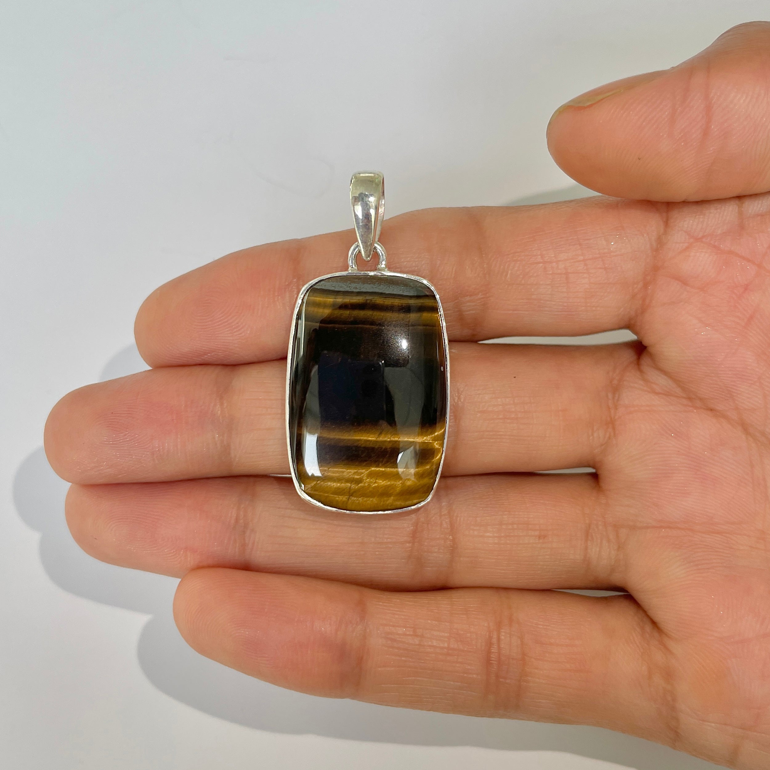 Tiger Eye Pendant-(TGE-1-33)