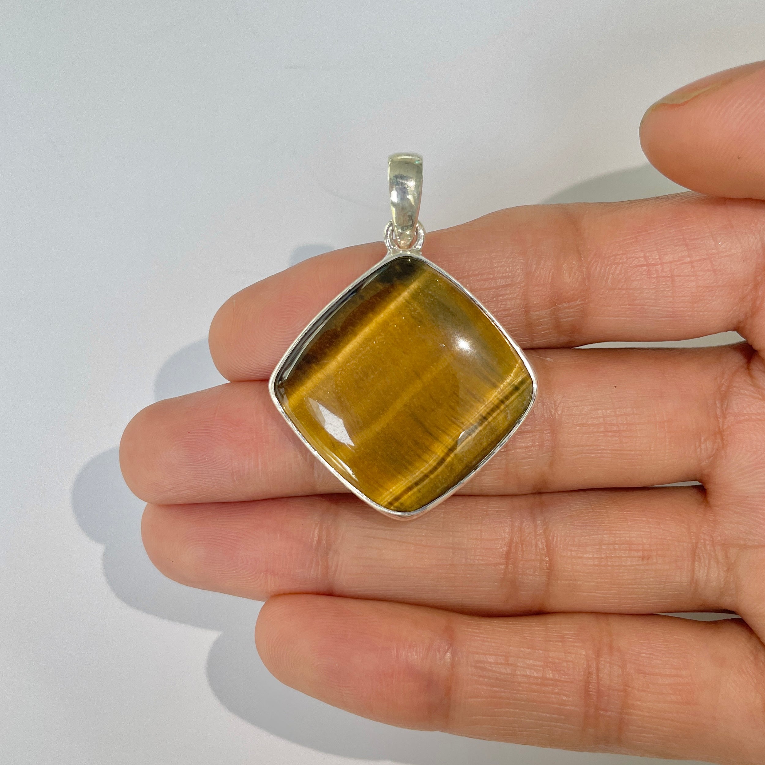 Tiger Eye Pendant-(TGE-1-35)