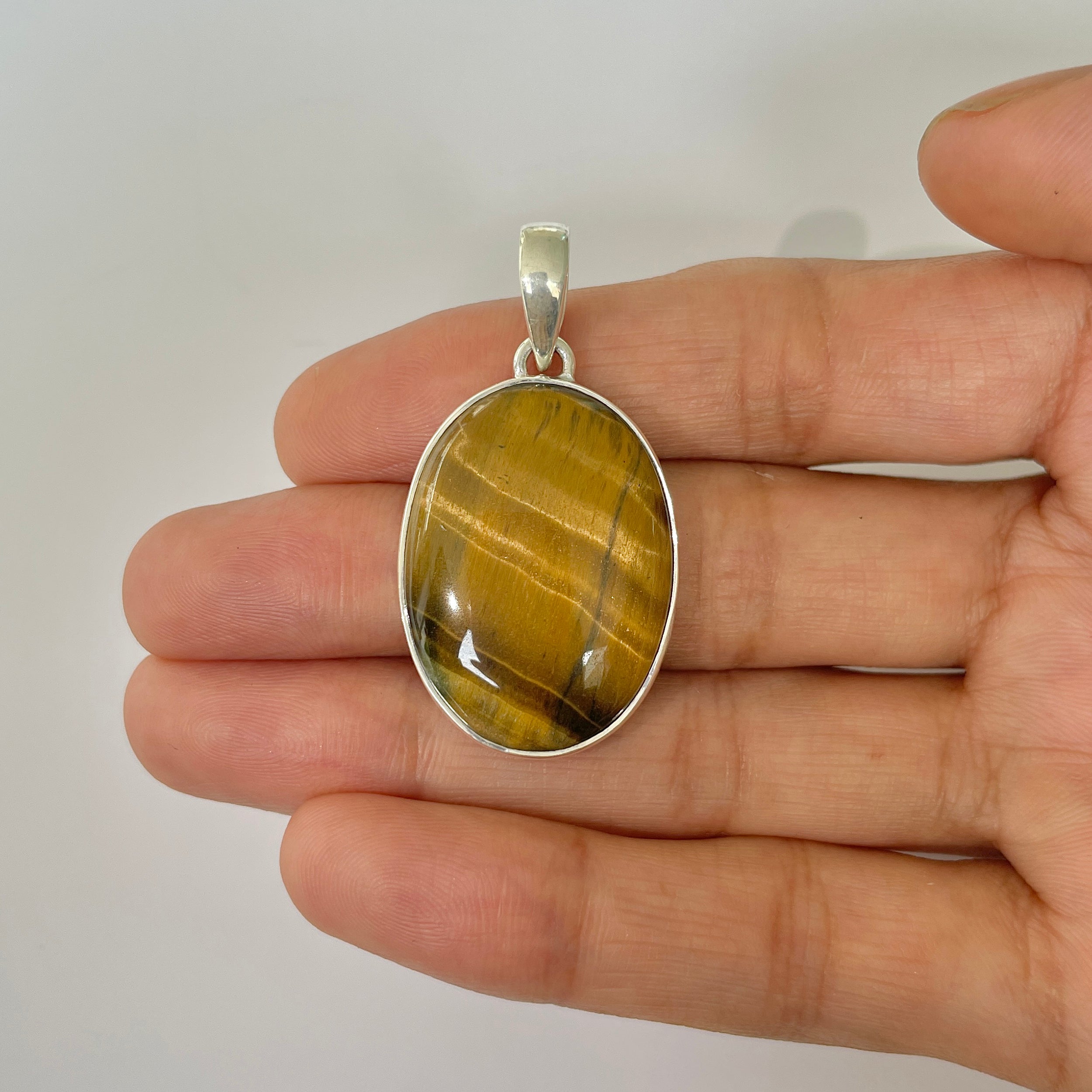 Tiger Eye Pendant-(TGE-1-36)