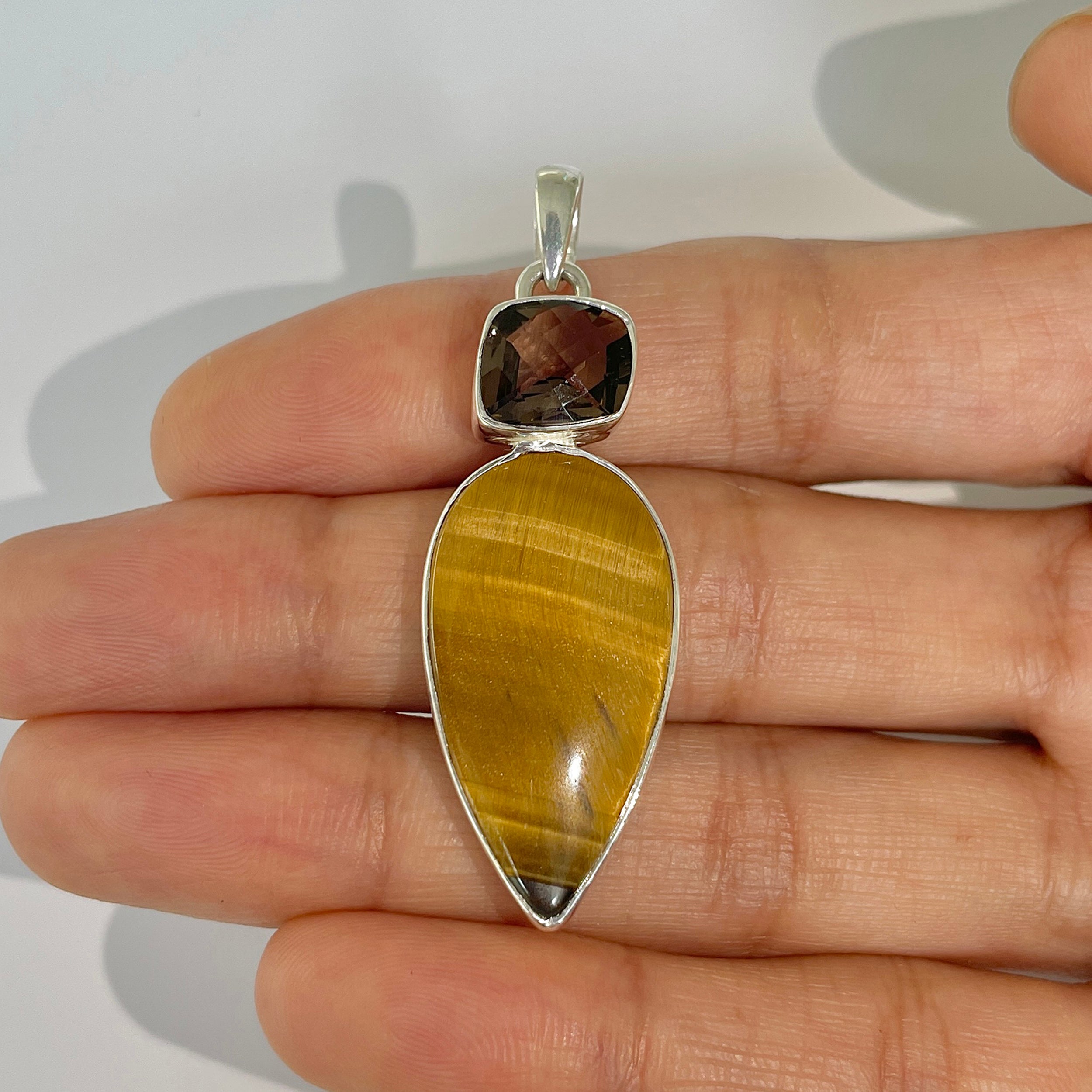 Tiger Eye Pendant-(TGE-1-4)