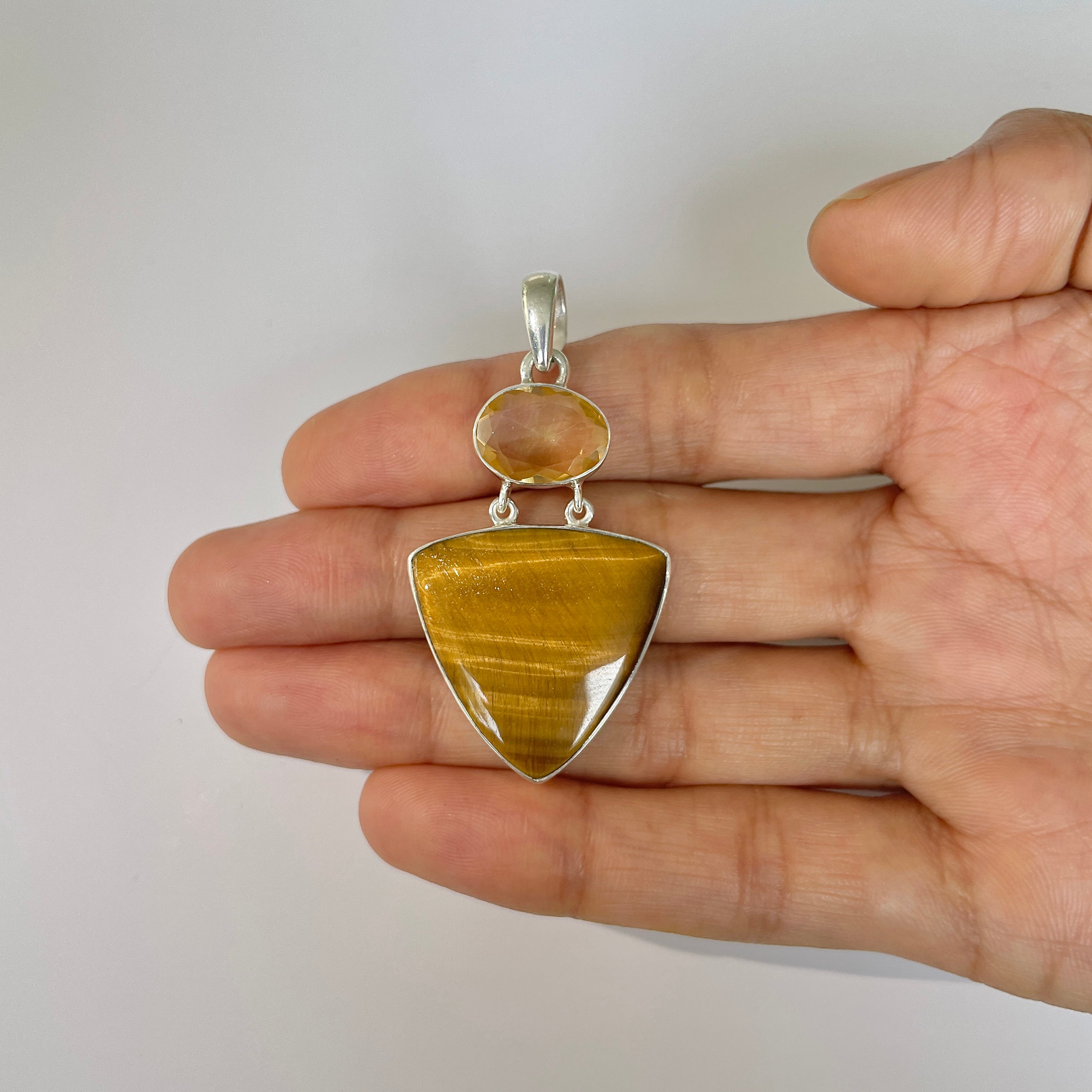 Tiger Eye Pendant-(TGE-1-40)