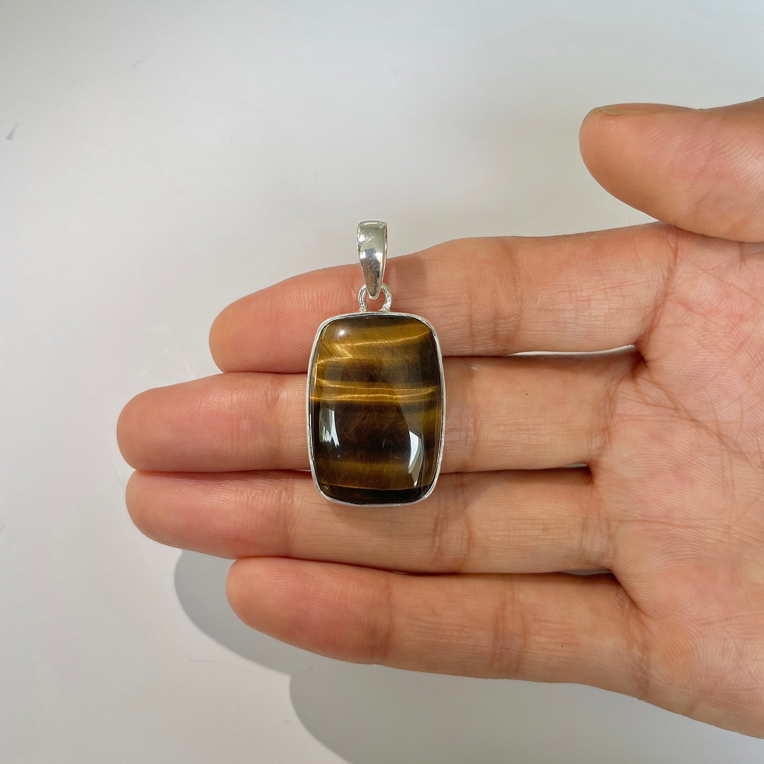 Tiger Eye Pendant-(TGE-1-6)