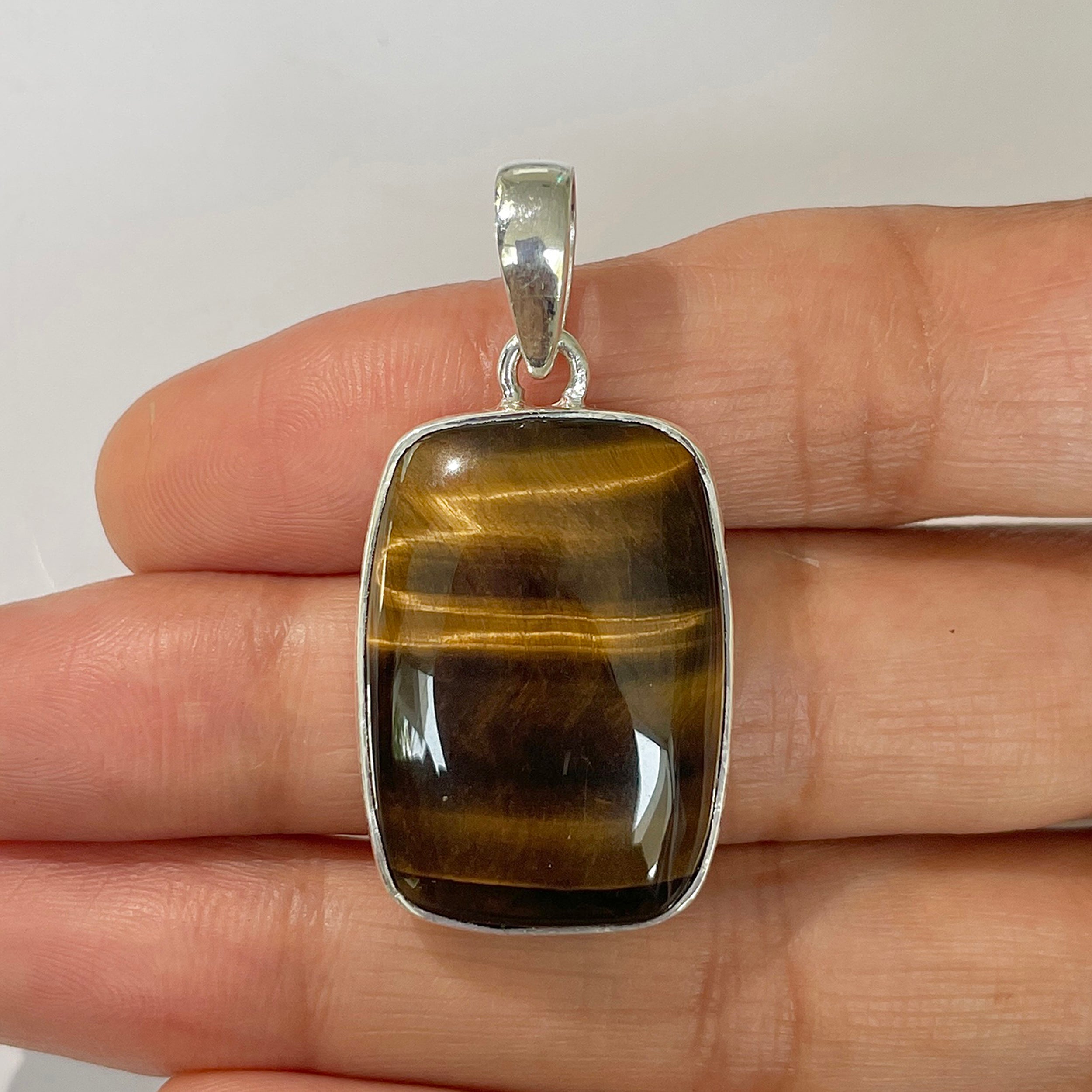 Tiger Eye Pendant-(TGE-1-6)