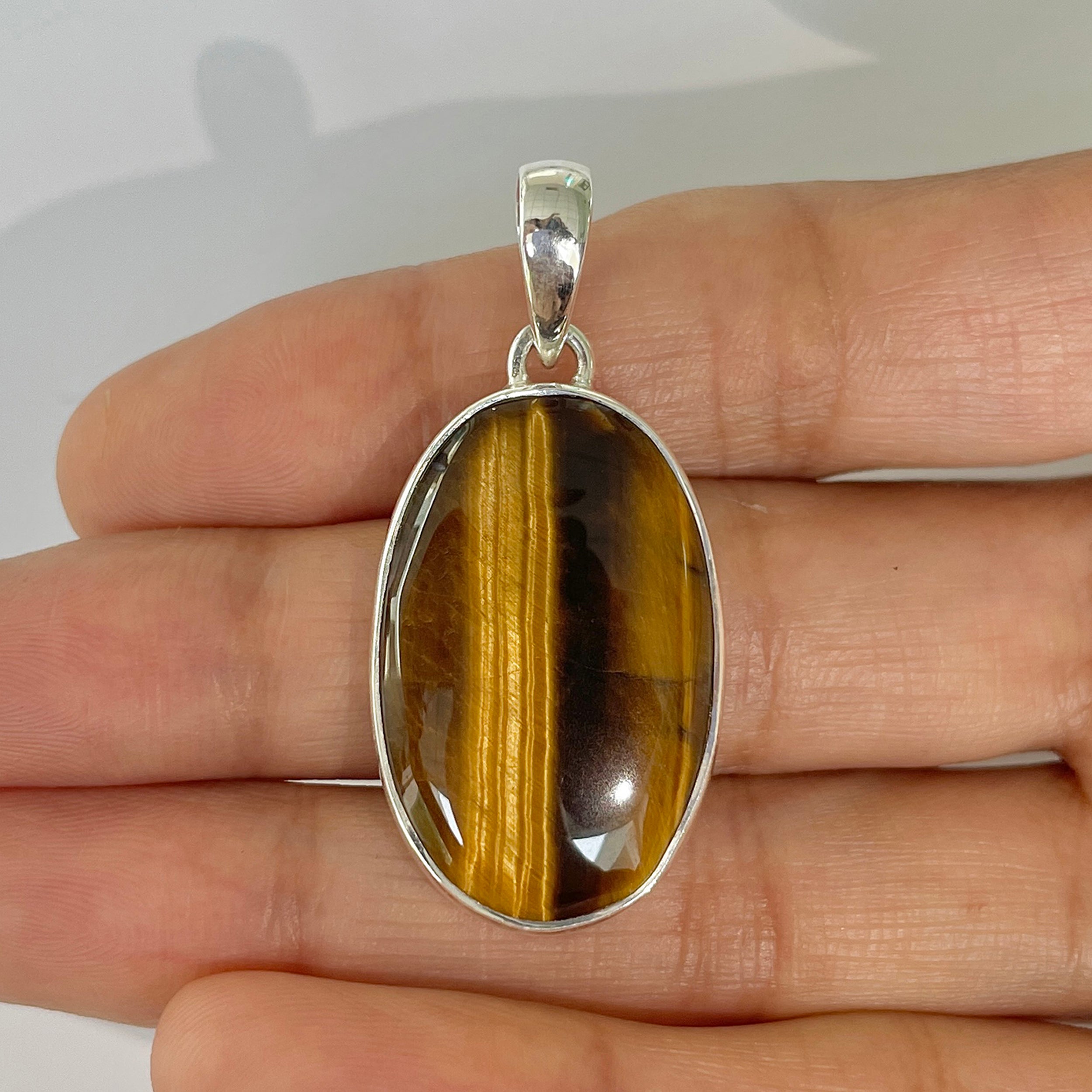 Tiger Eye Pendant-(TGE-1-9)