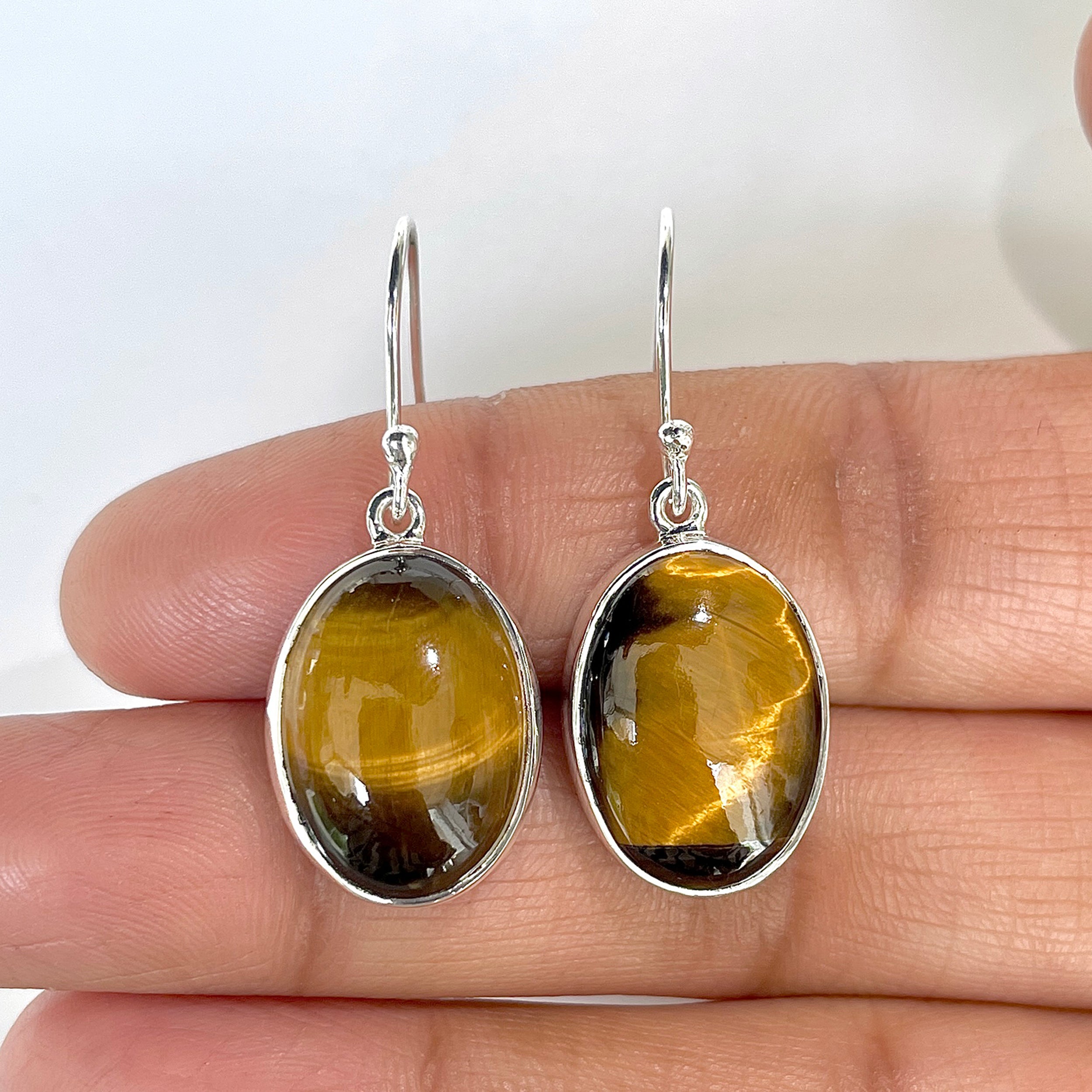Tiger Eye Earring-(TGE-3-3)