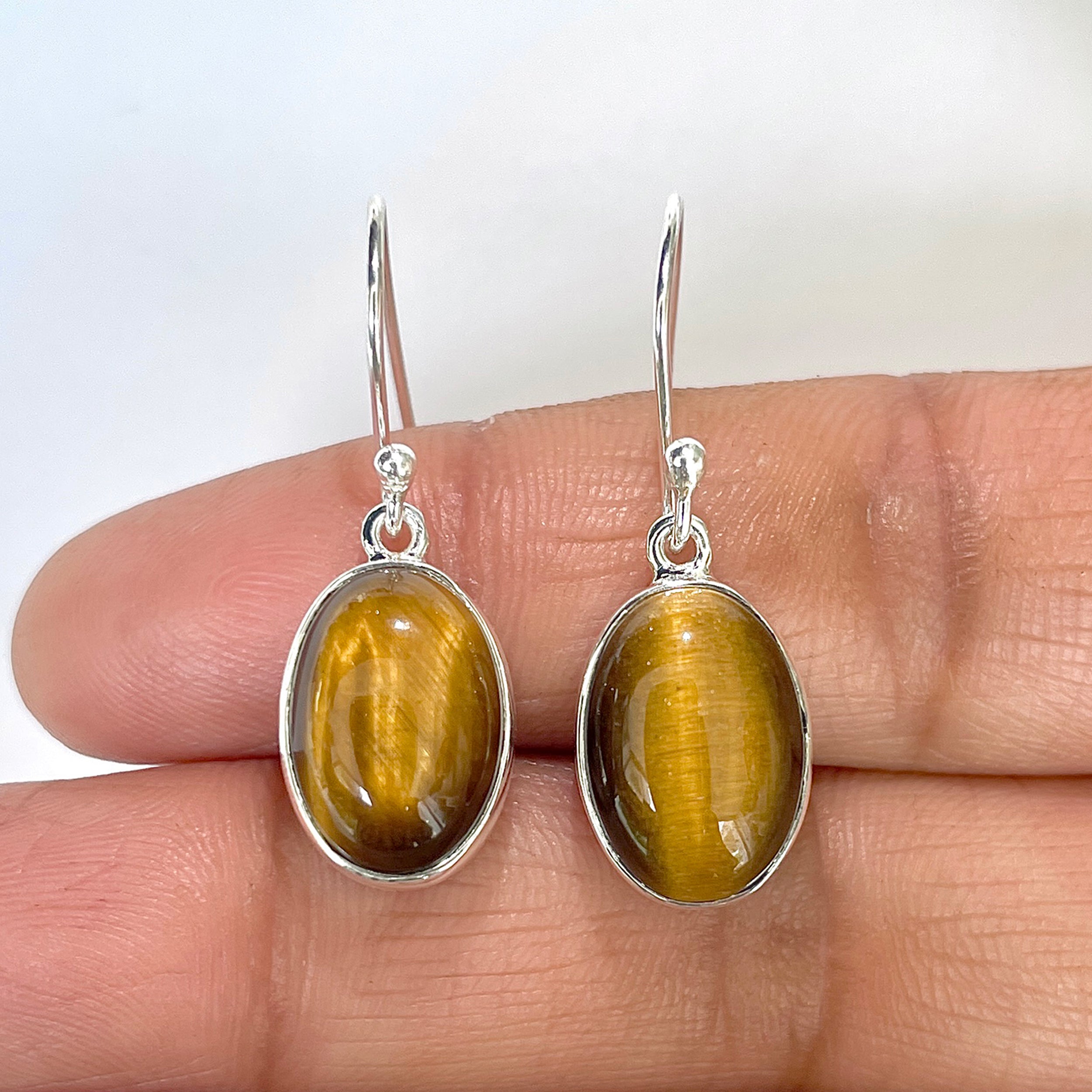 Tiger Eye Earring-(TGE-3-7)
