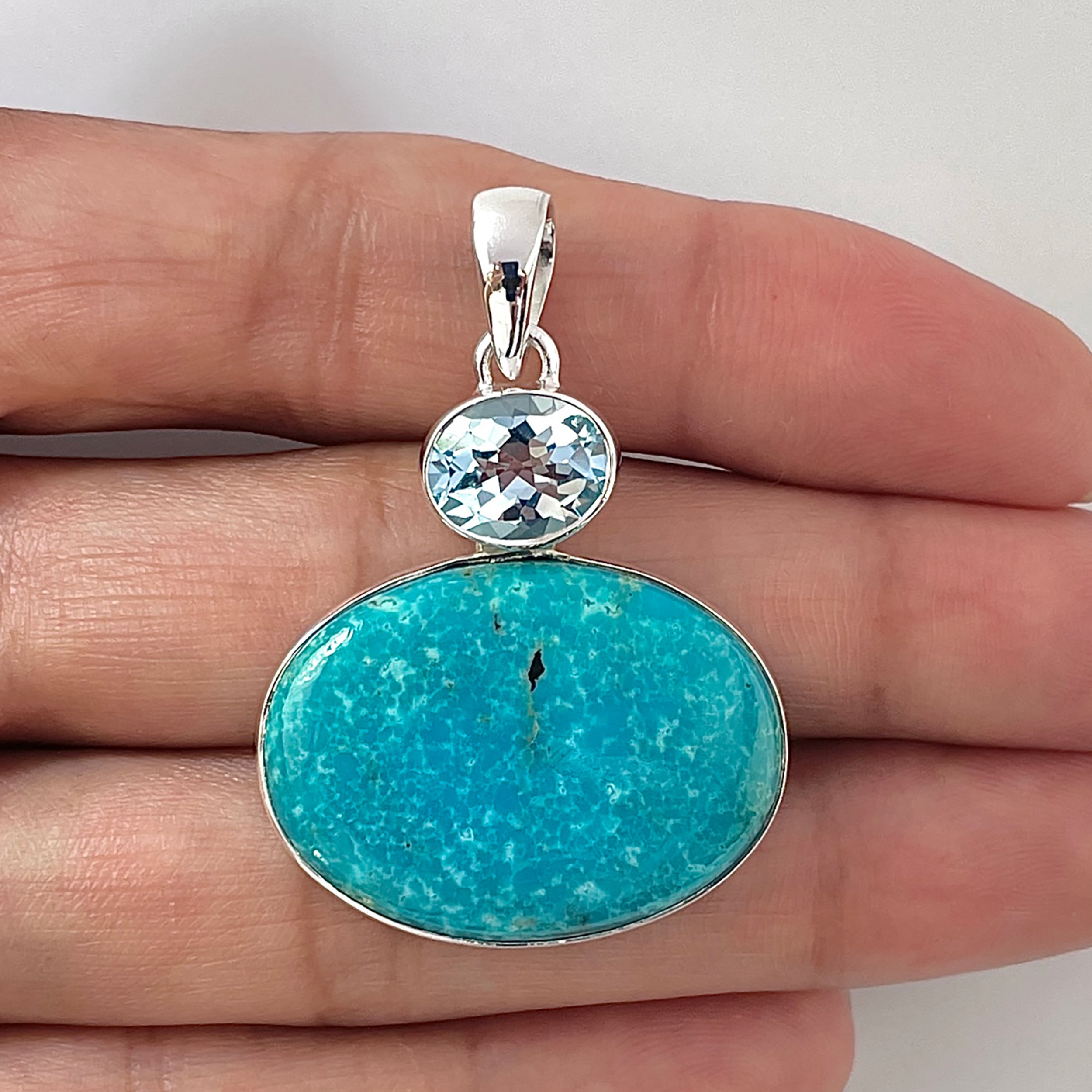 Turquoise Pendant-(TRQ-1-13)