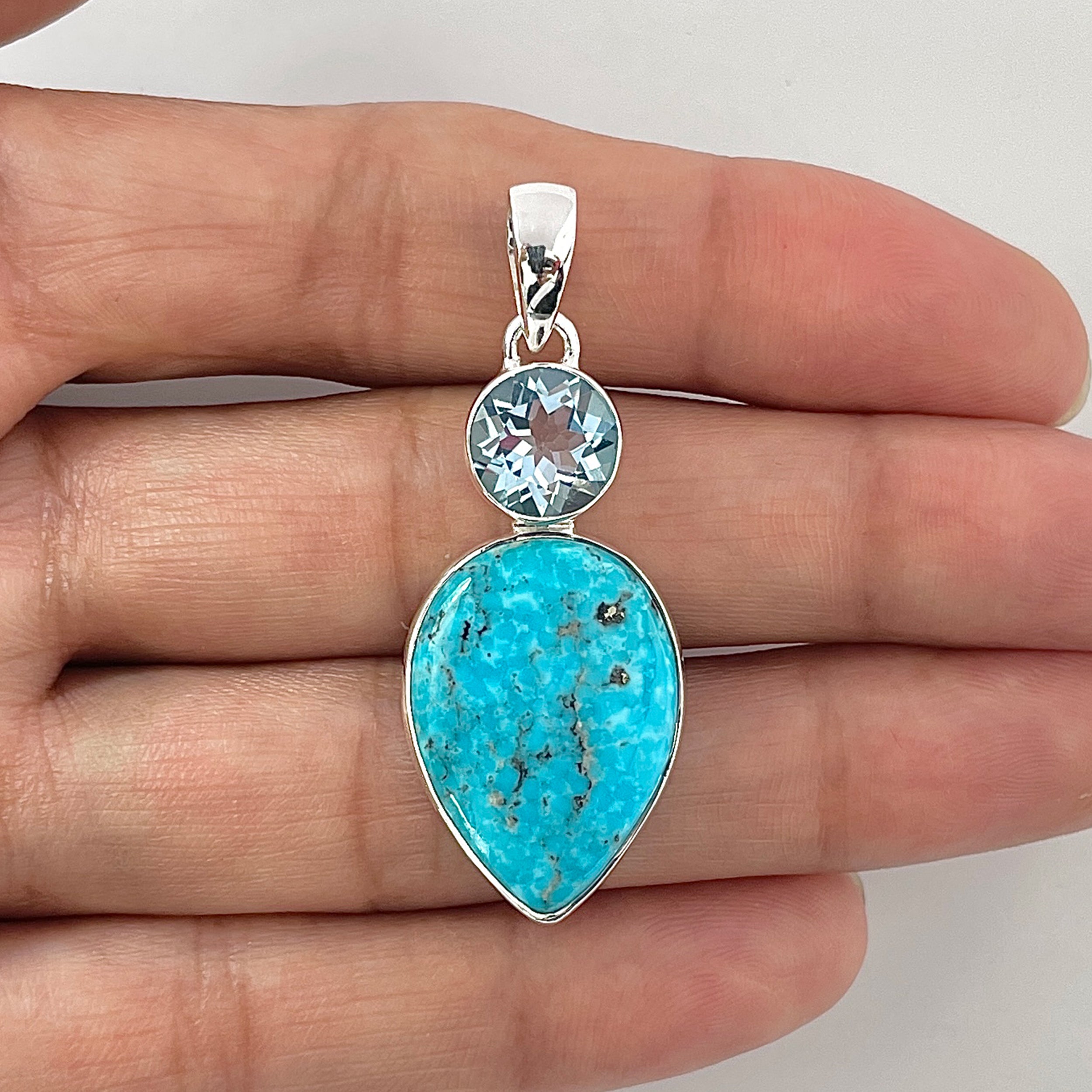 Turquoise Pendant-(TRQ-1-14)