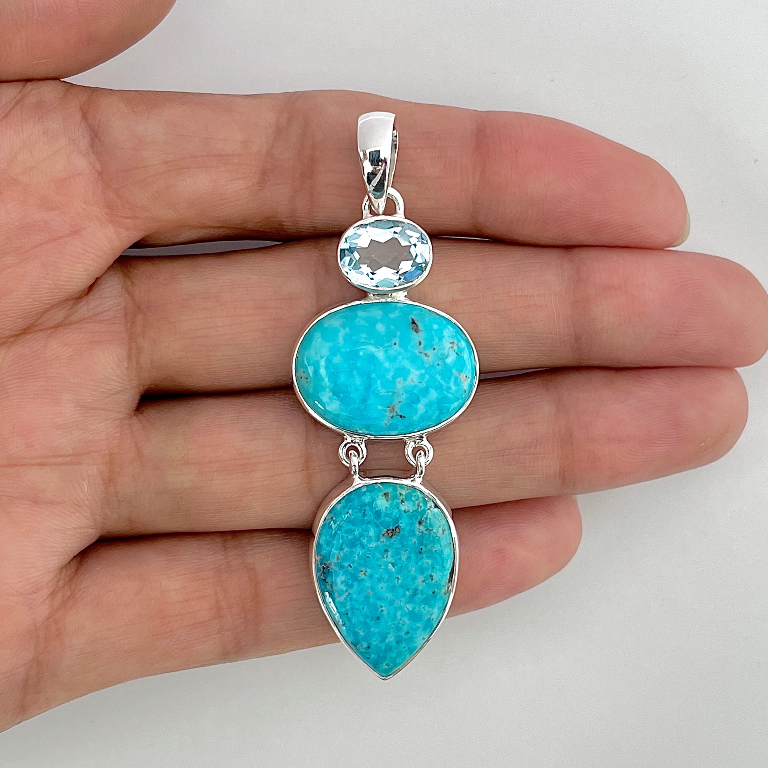 Turquoise Pendant-(TRQ-1-17)
