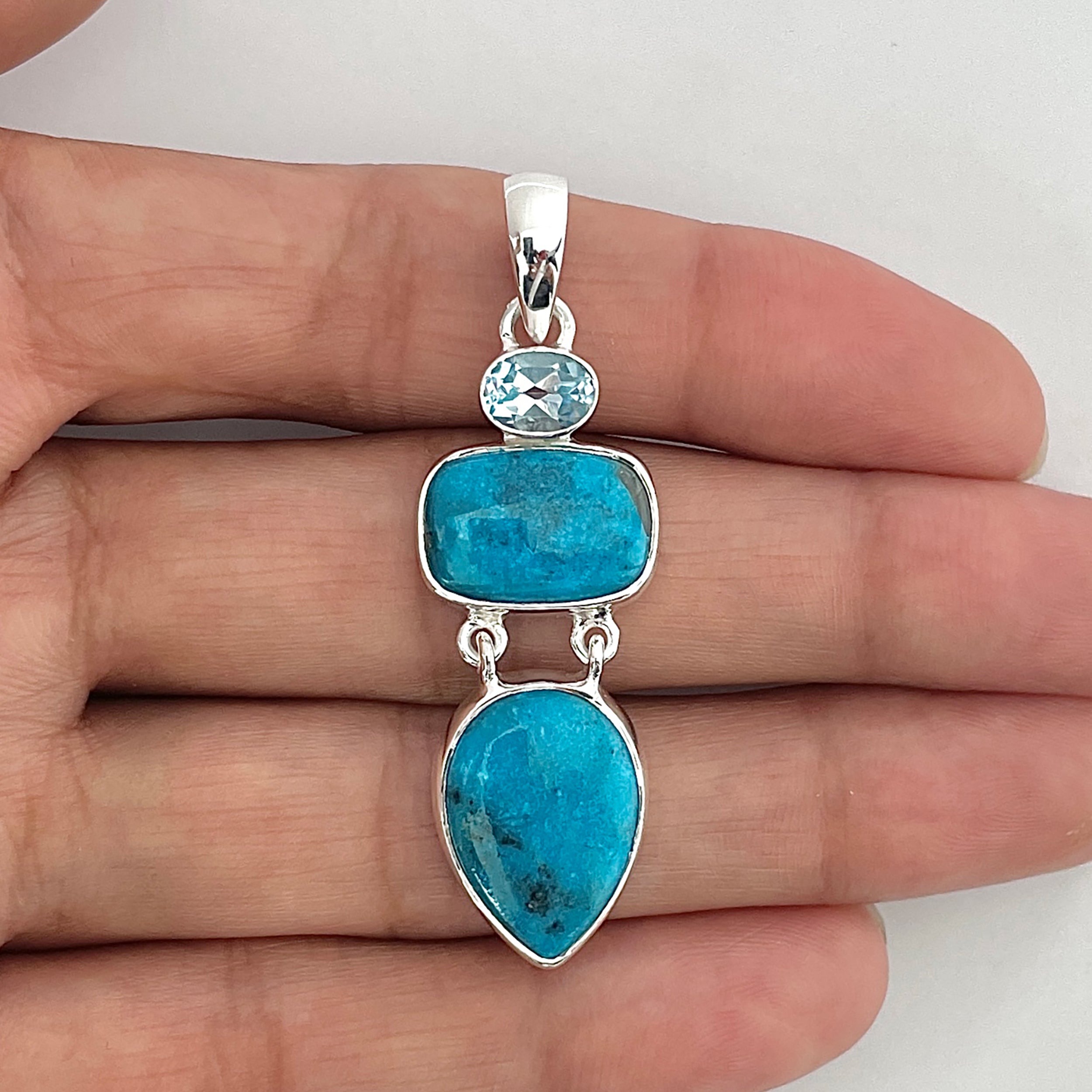 Turquoise Pendant-(TRQ-1-19)