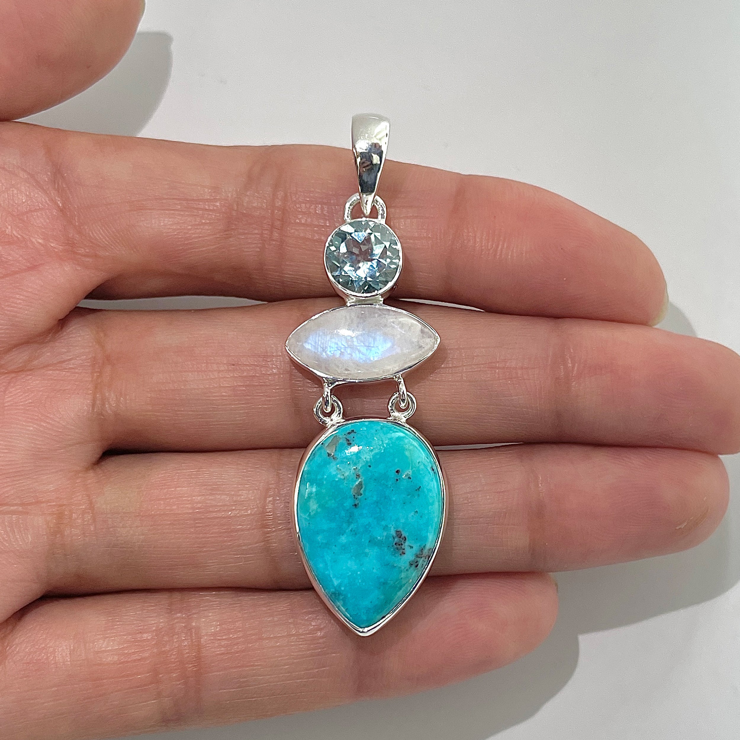 Turquoise Pendant-(TRQ-1-25)