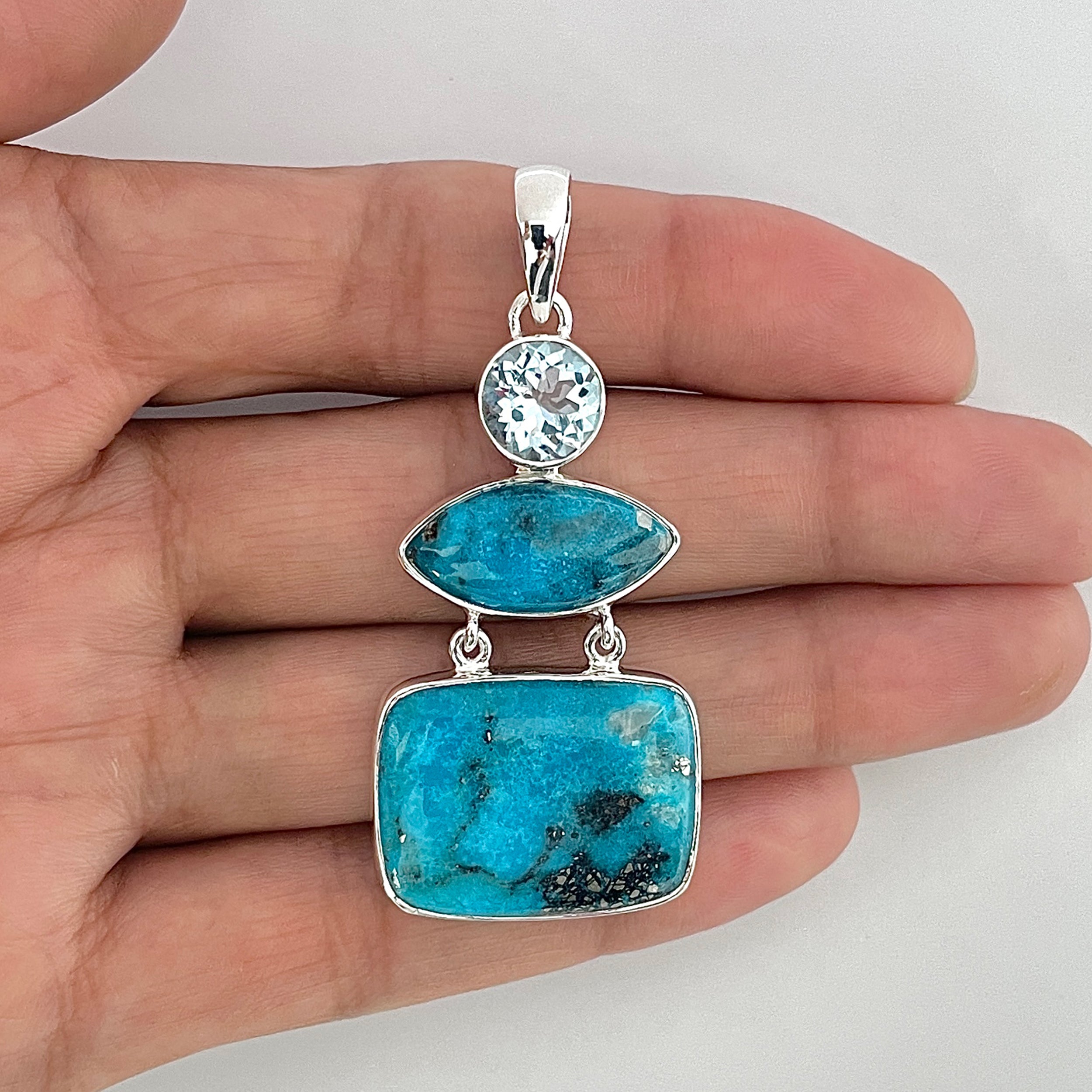 Turquoise Pendant-(TRQ-1-29)