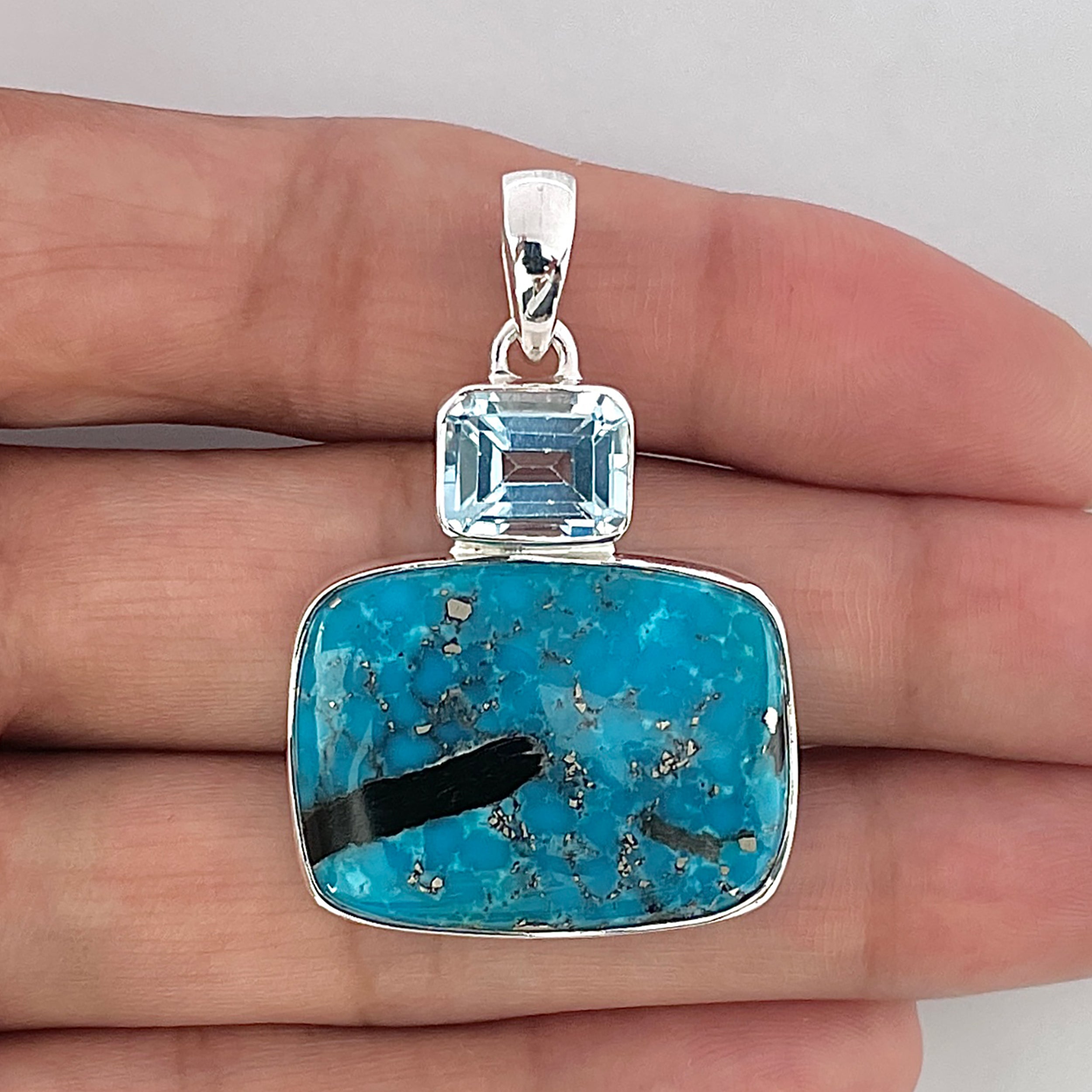 Turquoise Pendant-(TRQ-1-31)
