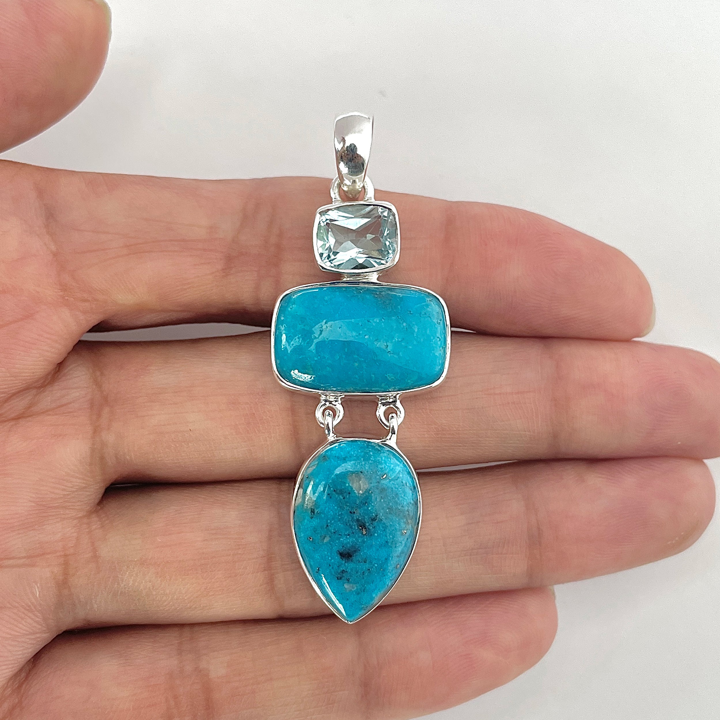 Turquoise Pendant-(TRQ-1-34)