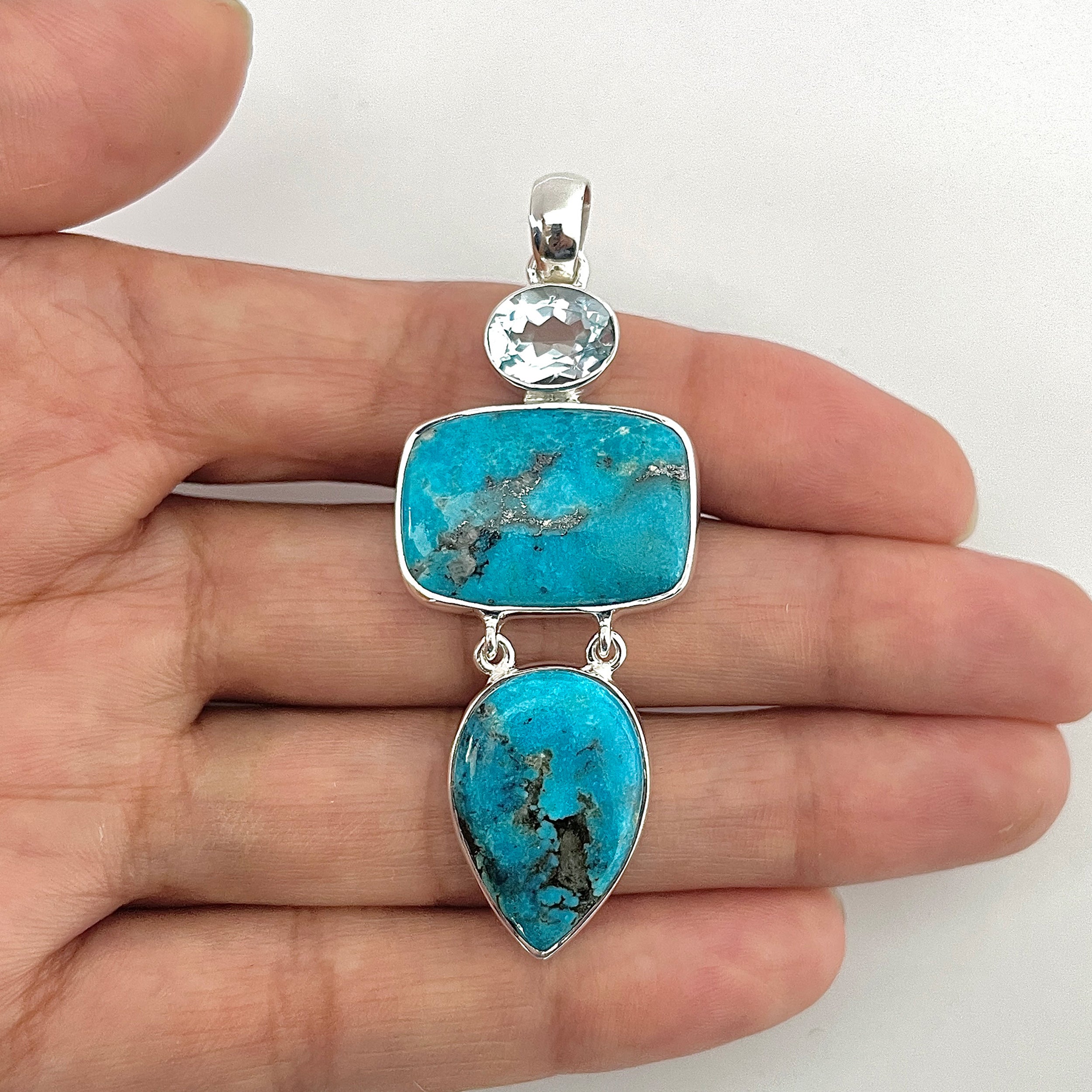 Turquoise Pendant-(TRQ-1-36)