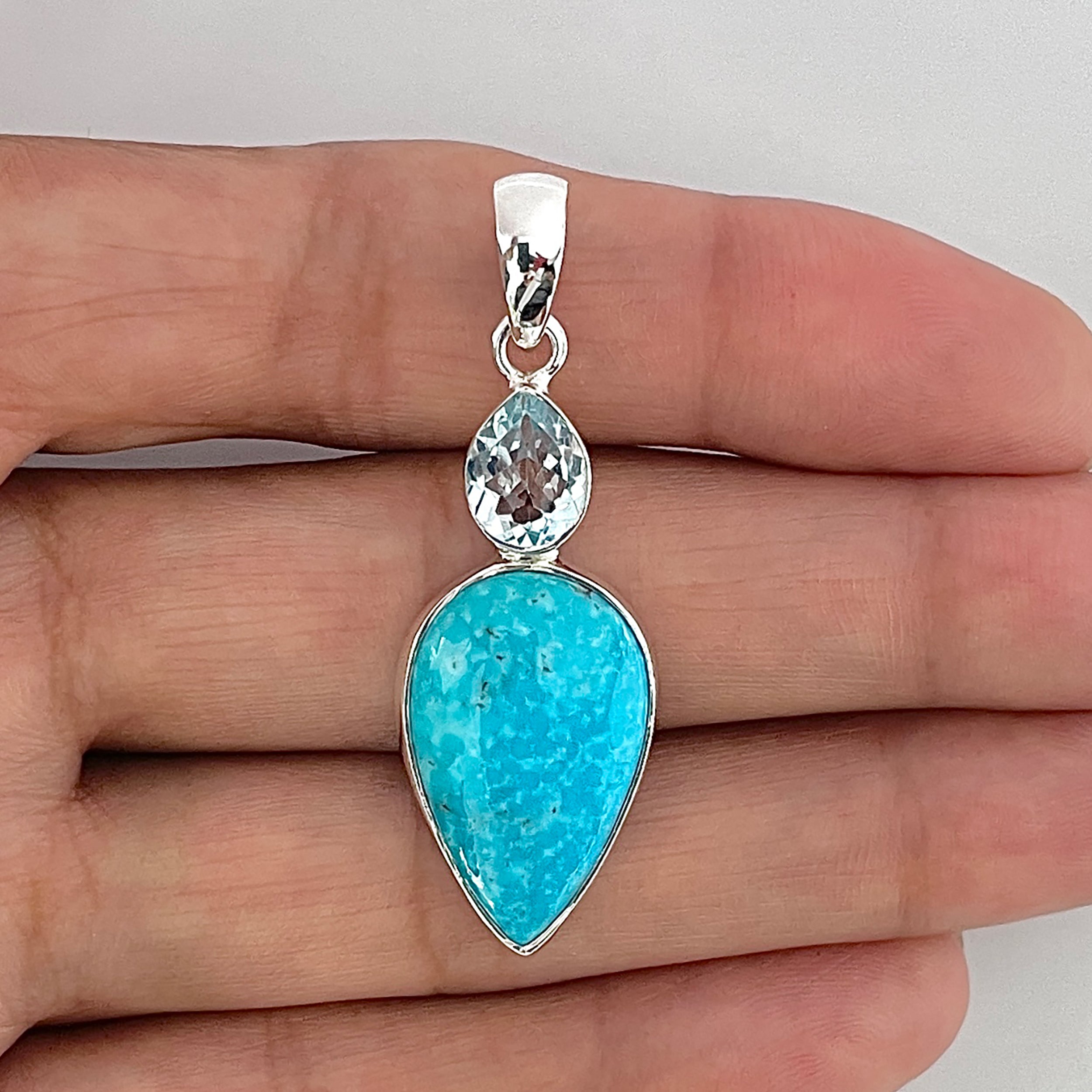 Turquoise Pendant-(TRQ-1-40)