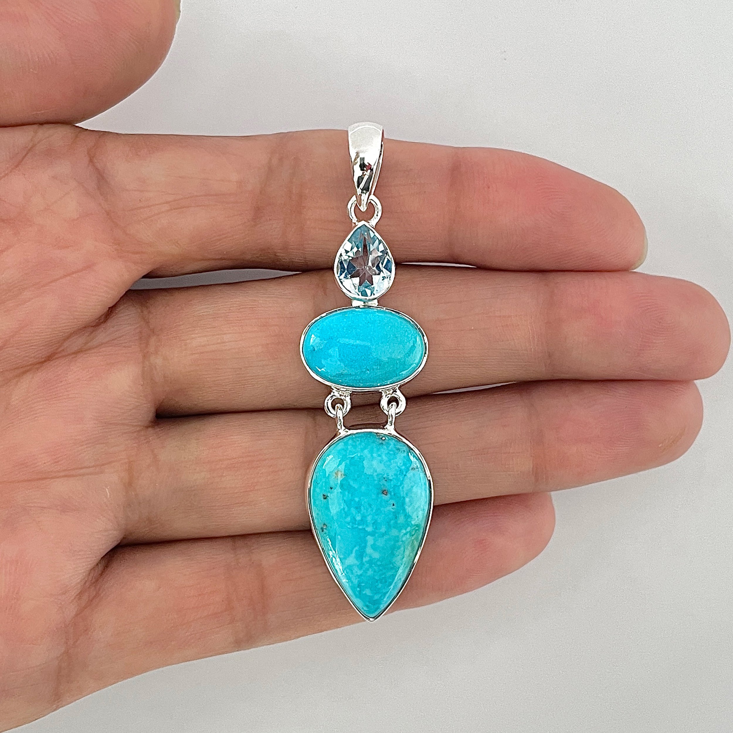 Turquoise Pendant-(TRQ-1-44)