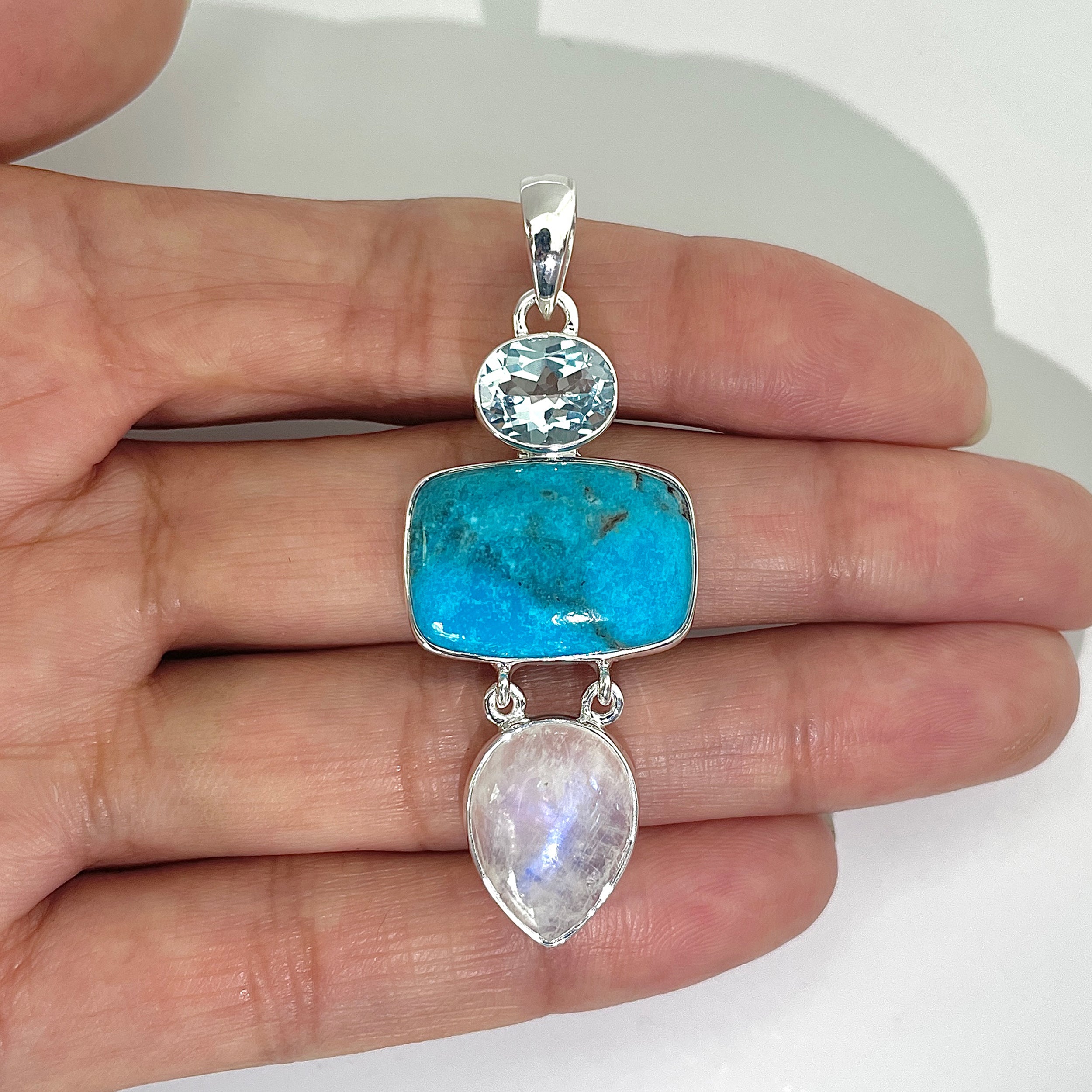Turquoise Pendant-(TRQ-1-47)