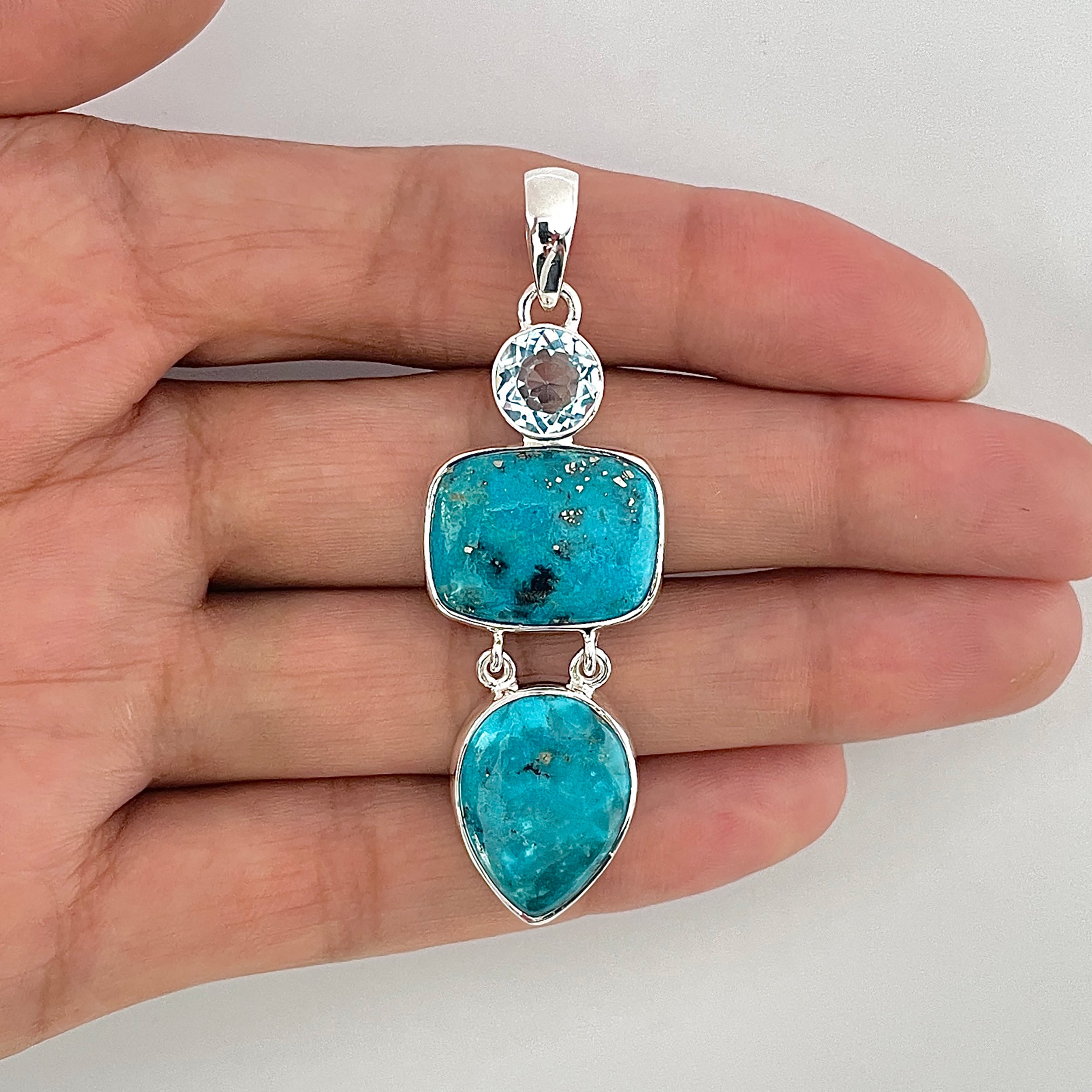Turquoise Pendant-(TRQ-1-48)