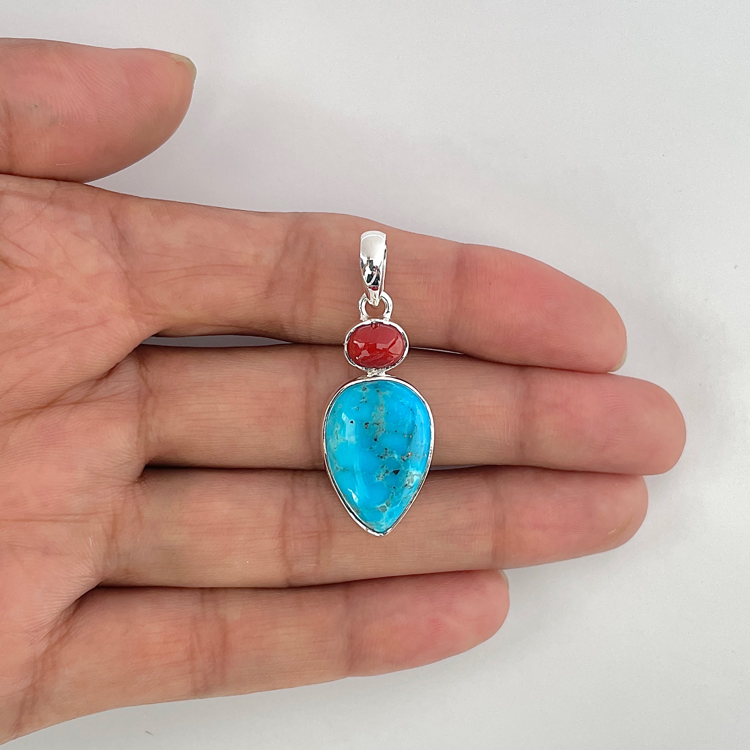 Turquoise Pendant-(TRQ-1-5)