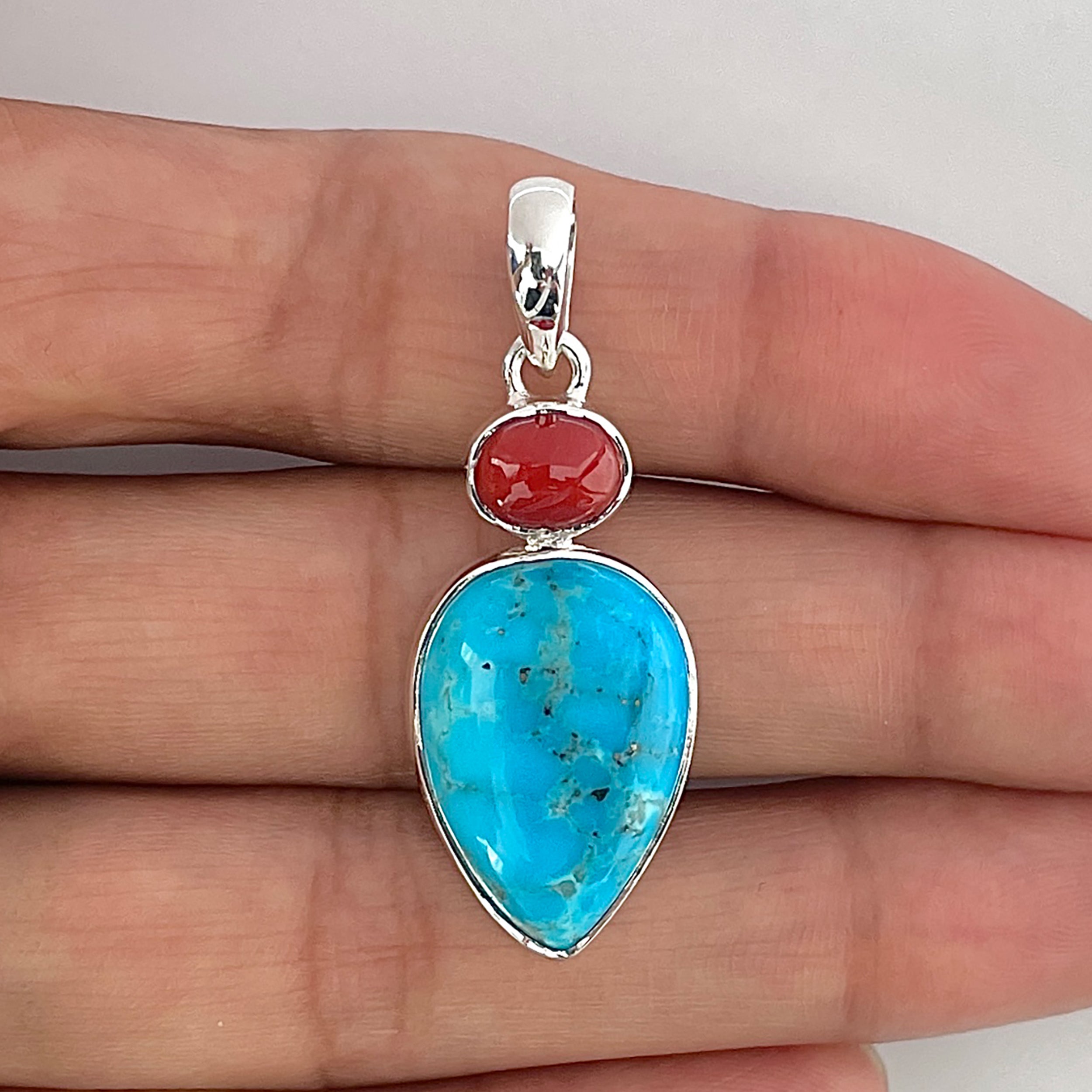 Turquoise Pendant-(TRQ-1-5)
