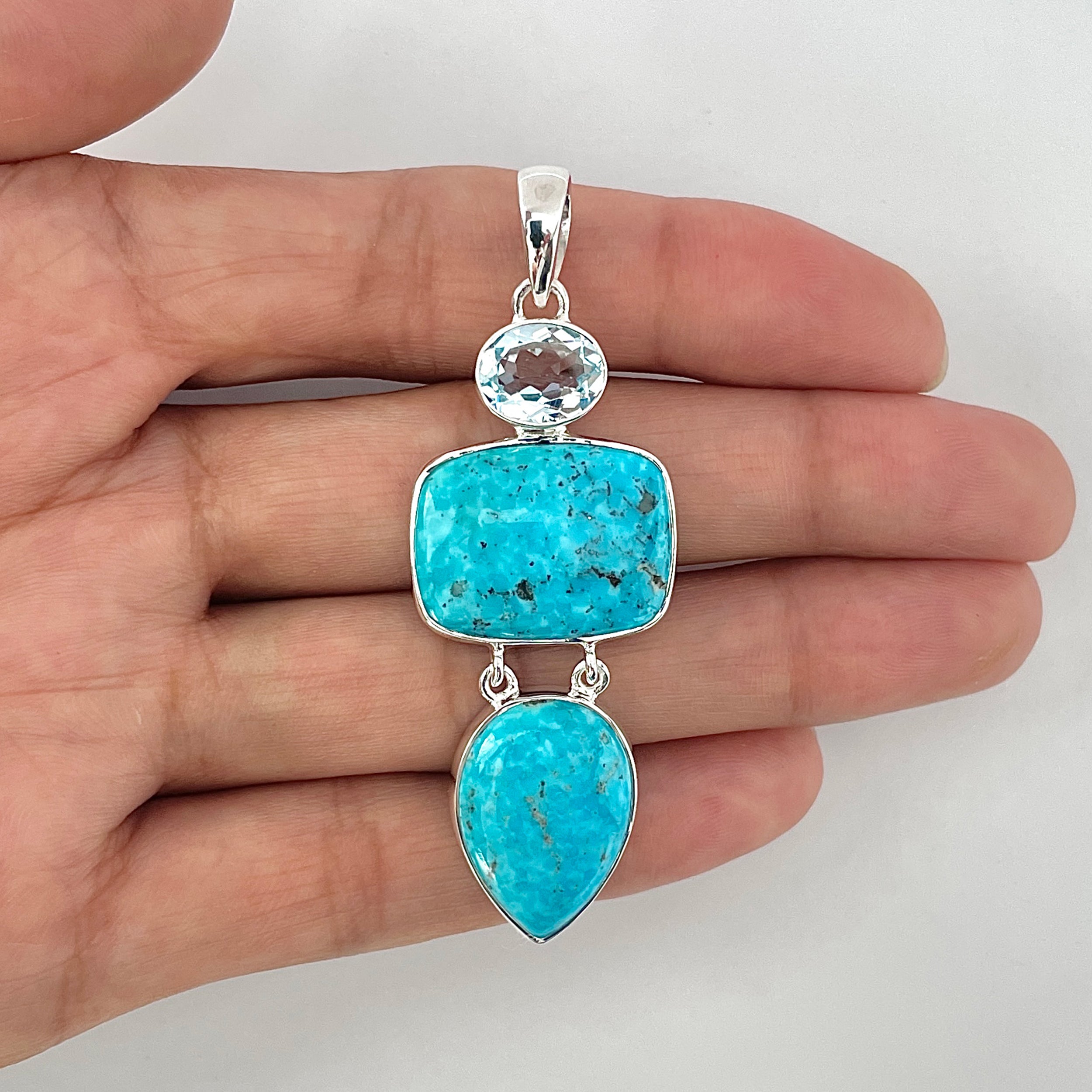 Turquoise Pendant-(TRQ-1-53)