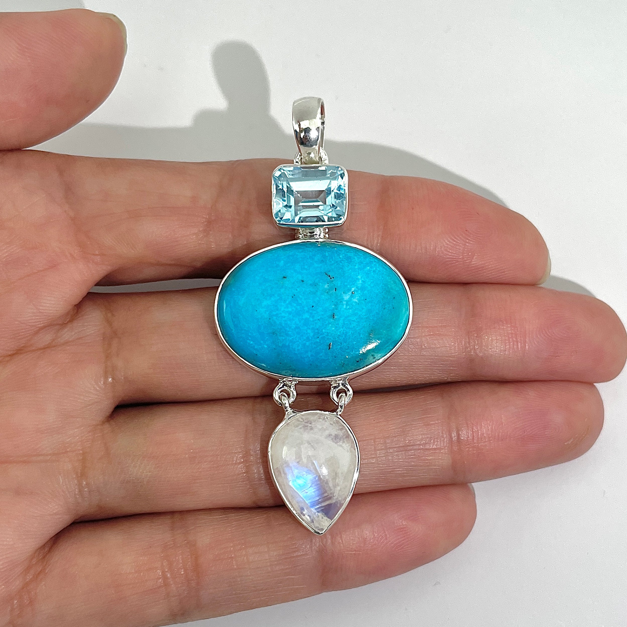 Turquoise Pendant-(TRQ-1-54)