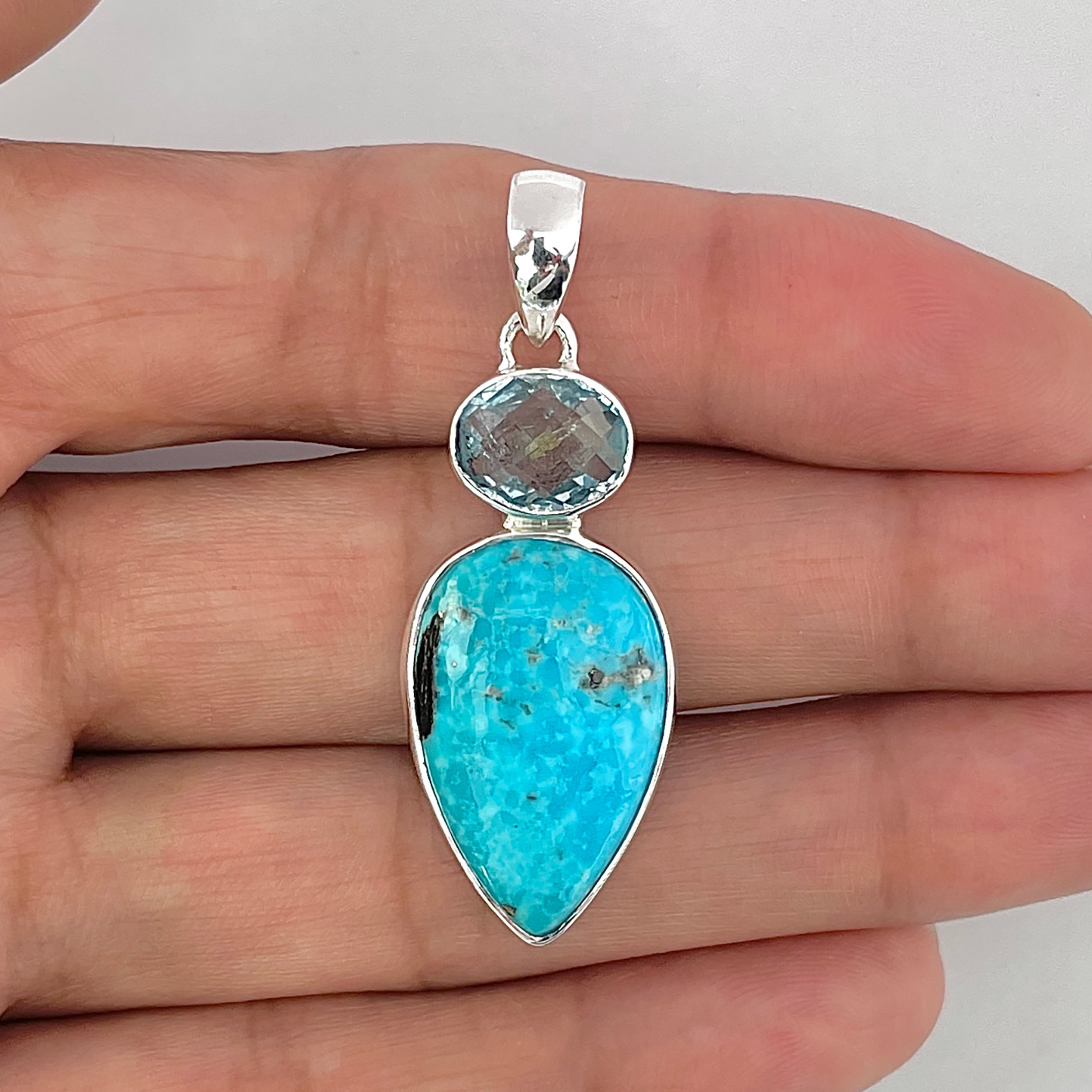 Turquoise Pendant-(TRQ-1-55)