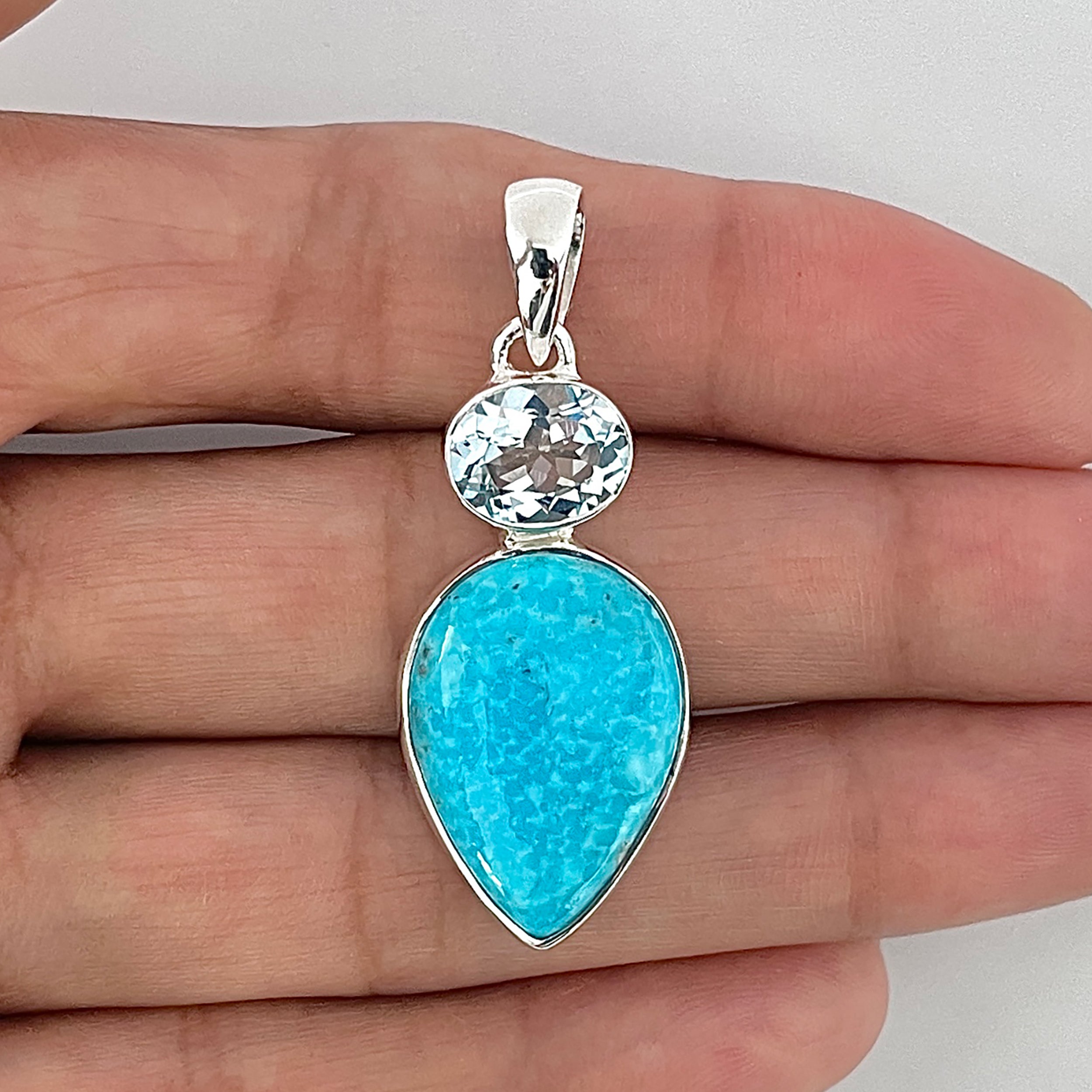 Turquoise Pendant-(TRQ-1-58)