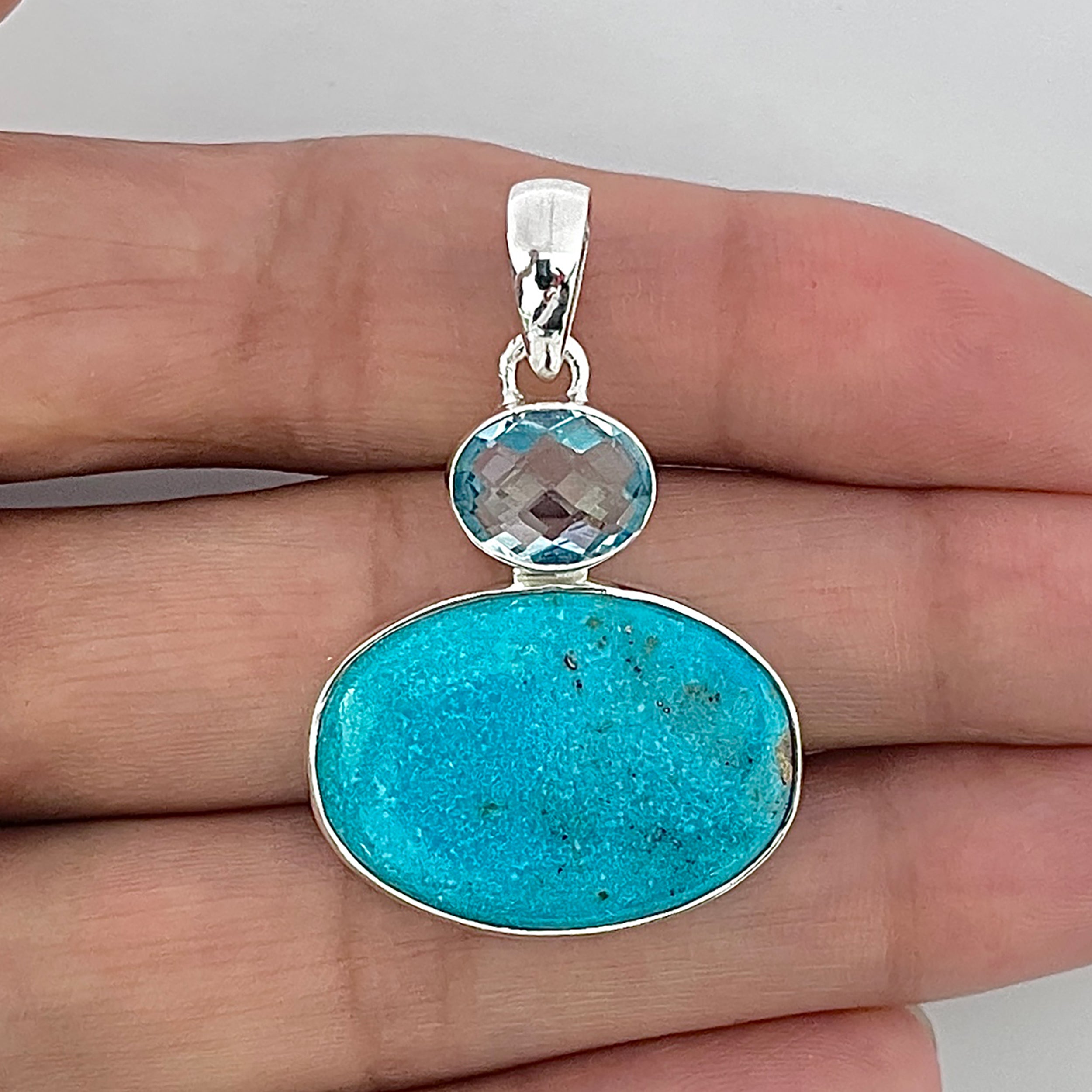 Turquoise Pendant-(TRQ-1-59)