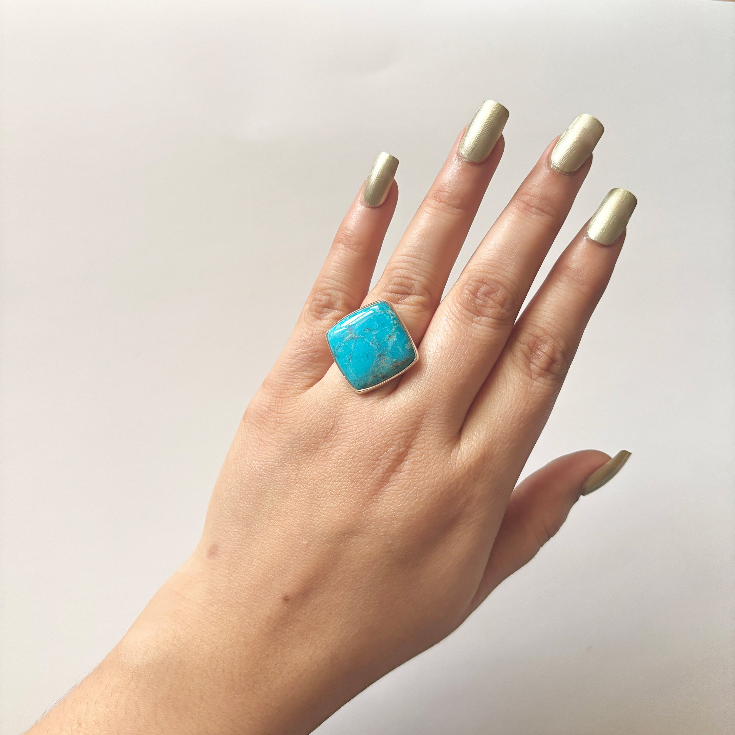 Turquoise Ring-(TRQ-2-10)