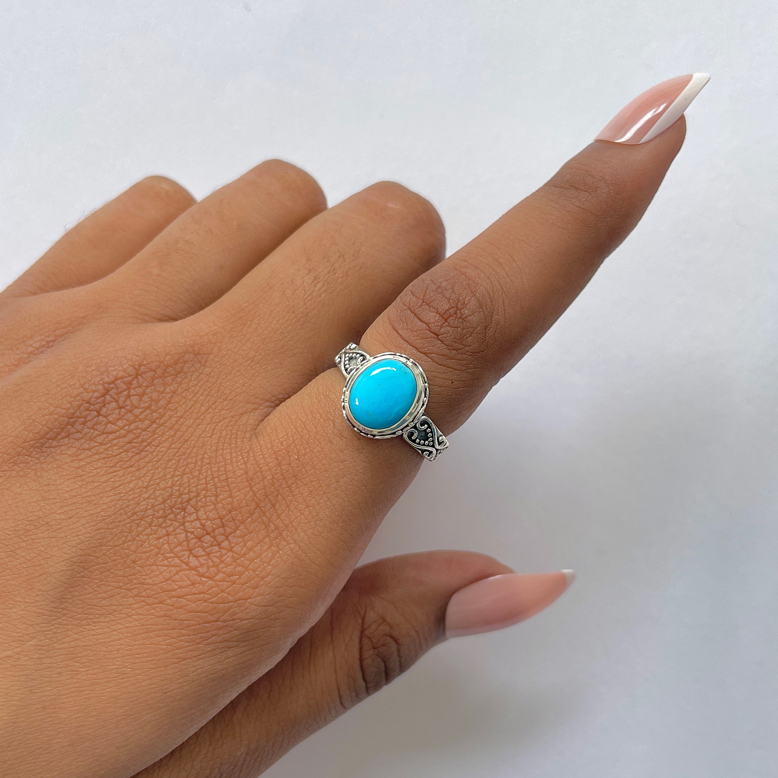 Turquoise Ring-(TRQ-RDR-1184.)