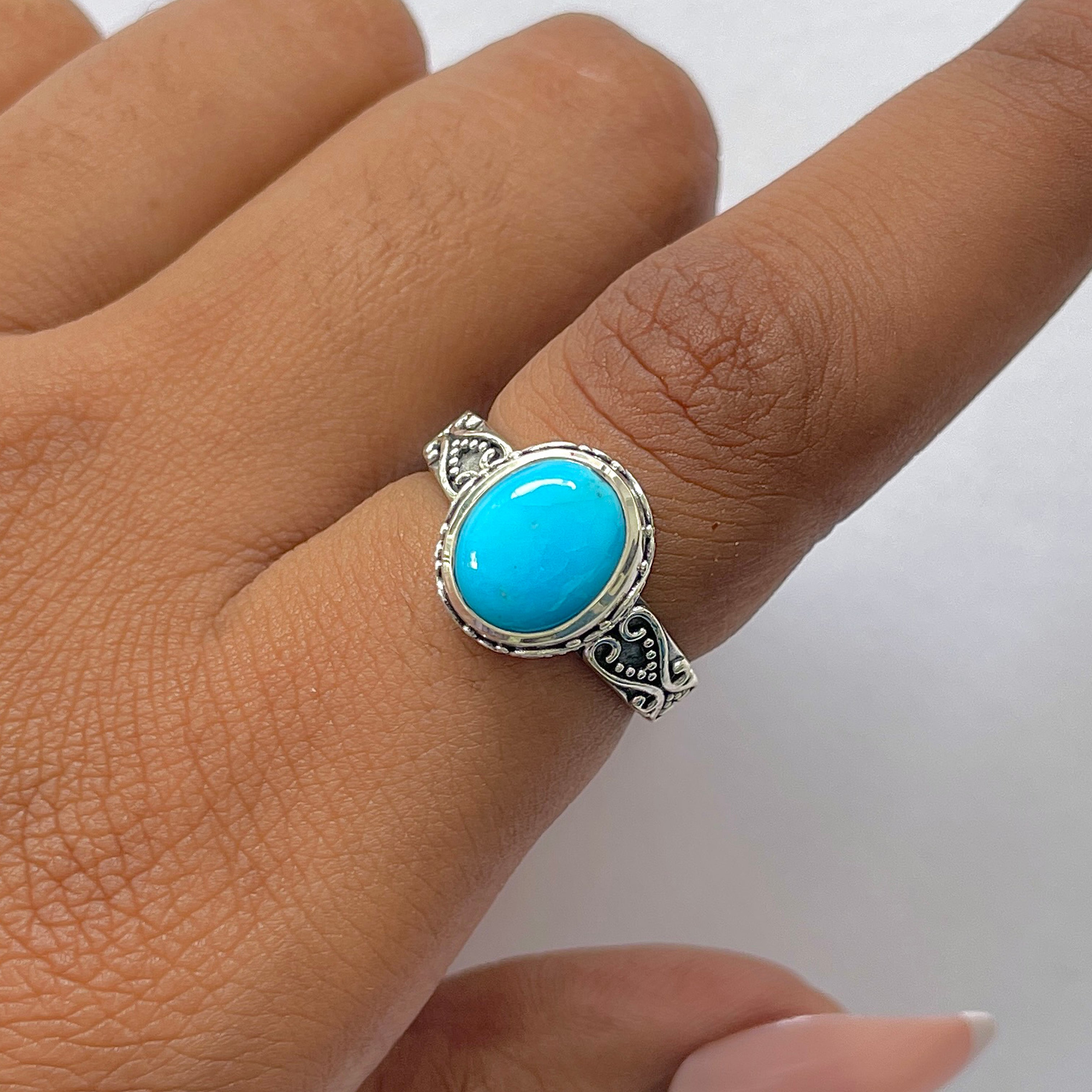 Turquoise Ring-(TRQ-RDR-1184.)