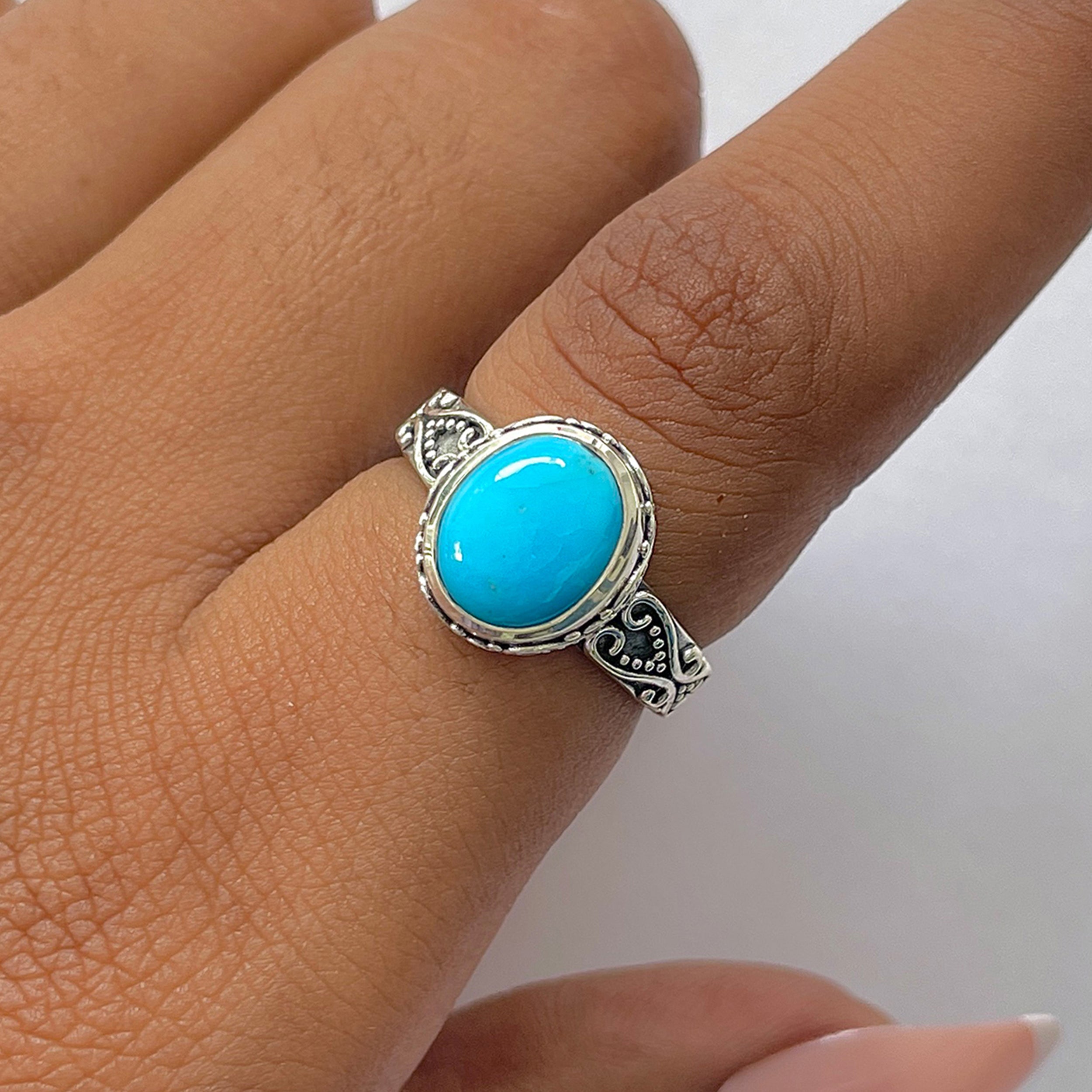 Turquoise Ring-(TRQ-RDR-1184.)