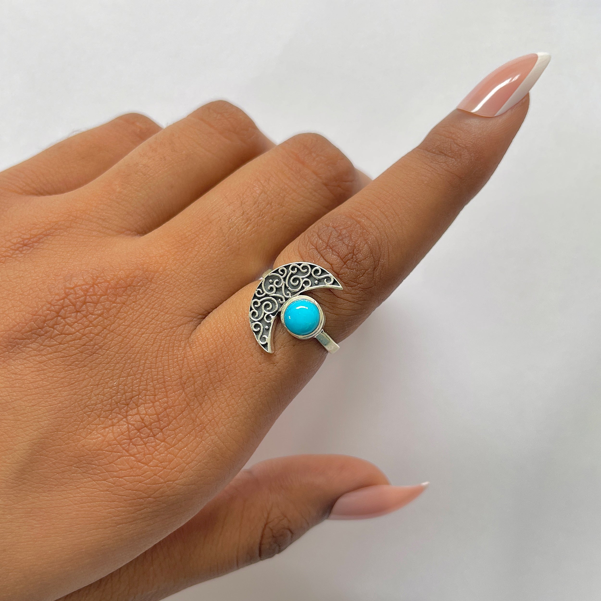 Turquoise Ring-(TRQ-RDR-1192.)