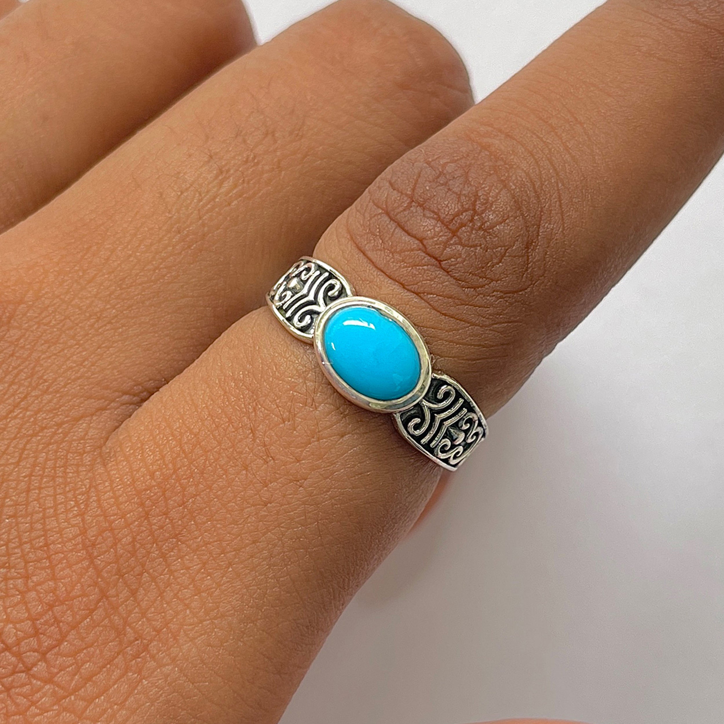 Turquoise Ring-(TRQ-RDR-1285.)