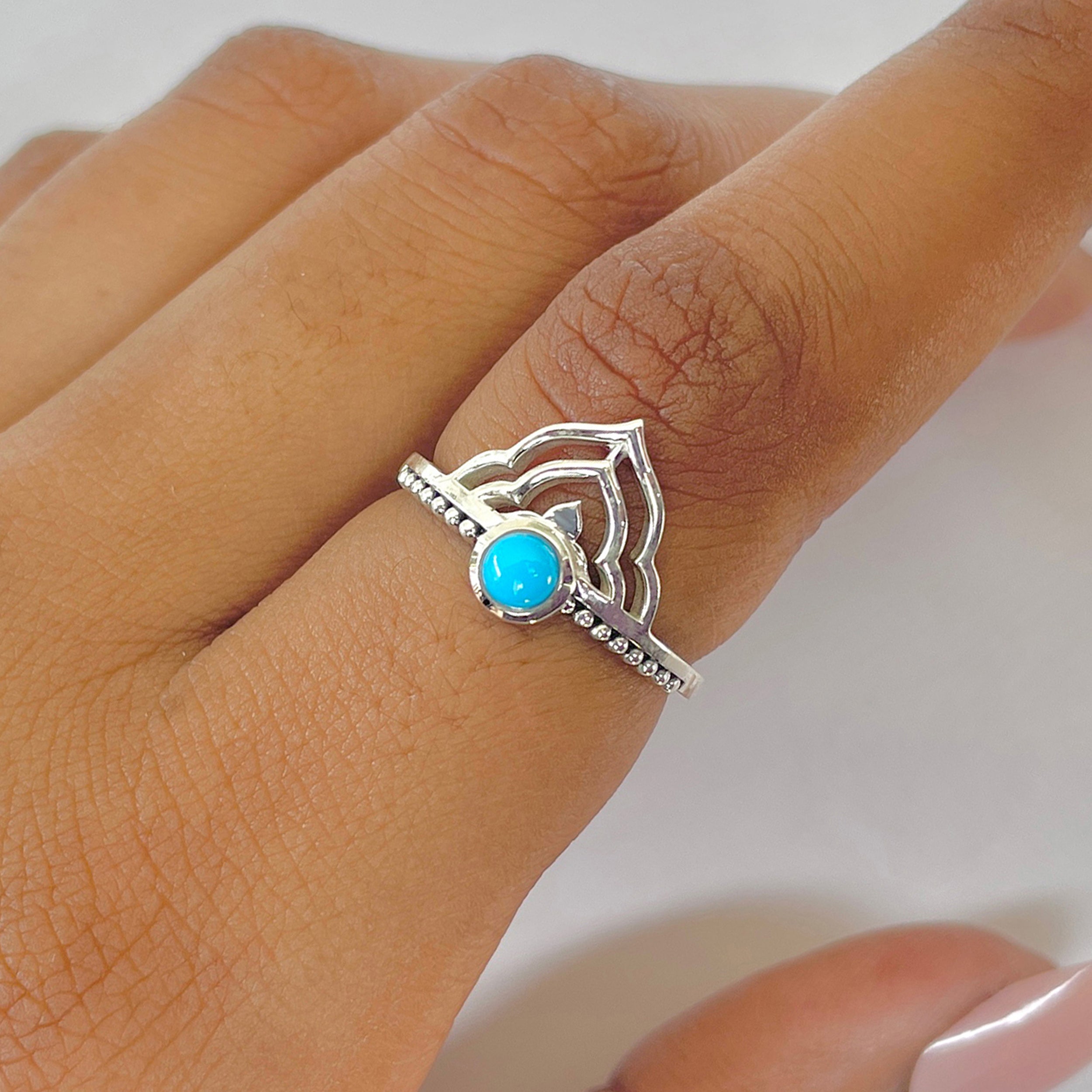 Turquoise Ring-(TRQ-RDR-1328.)