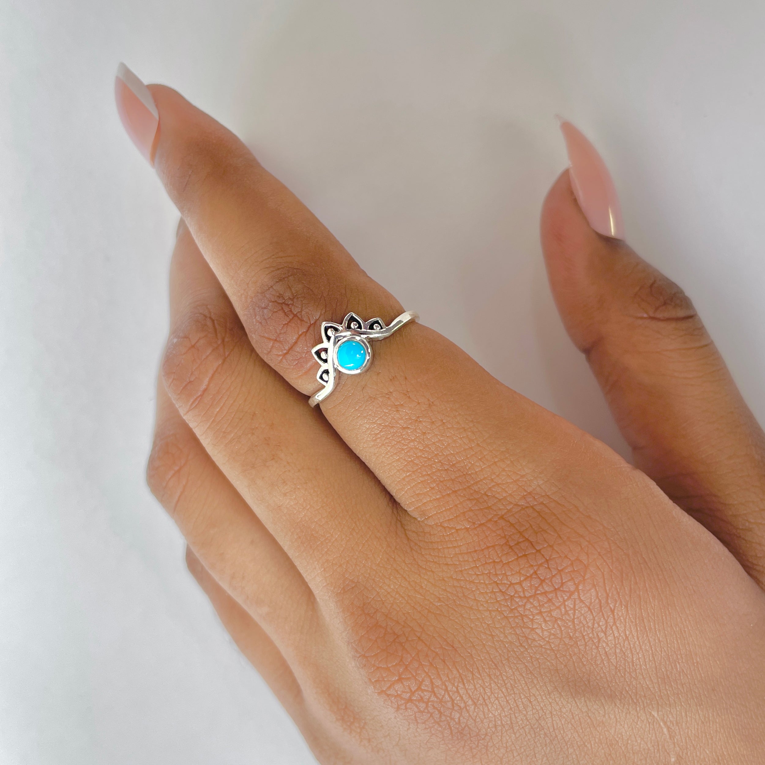 Turquoise Ring-(TRQ-RDR-1342.)