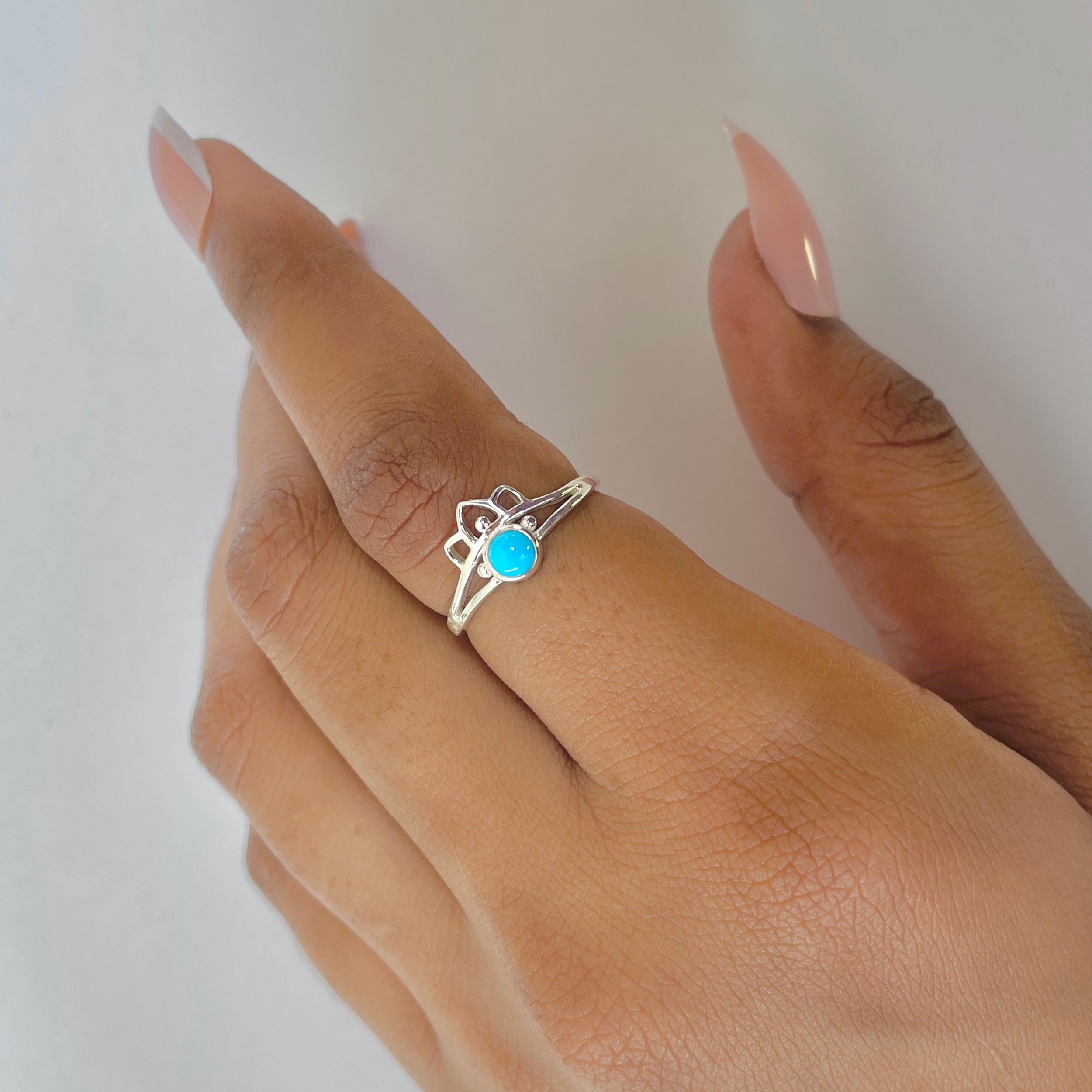 Turquoise Ring-(TRQ-RDR-1352.)