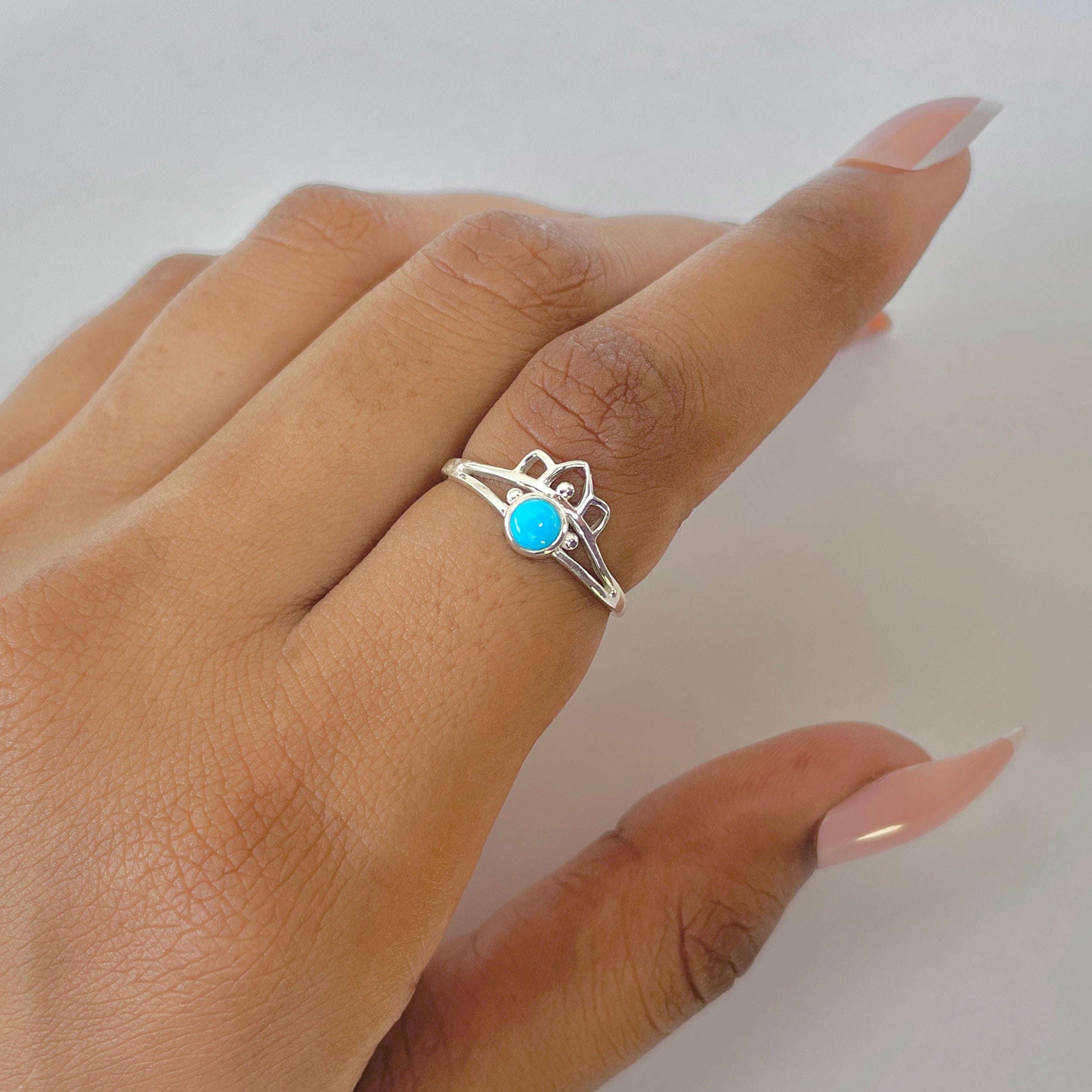 Turquoise Ring-(TRQ-RDR-1352.)
