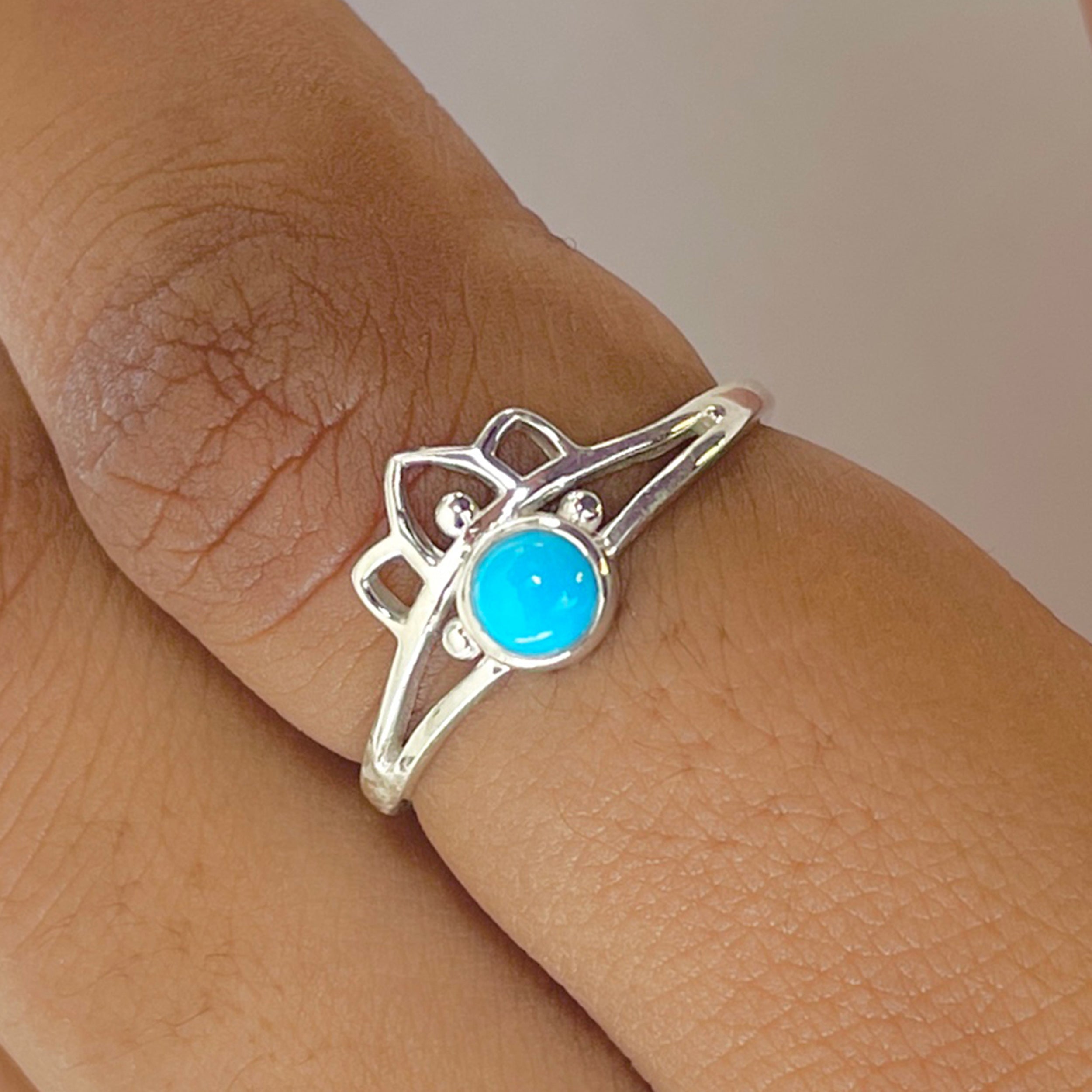 Turquoise Ring-(TRQ-RDR-1352.)
