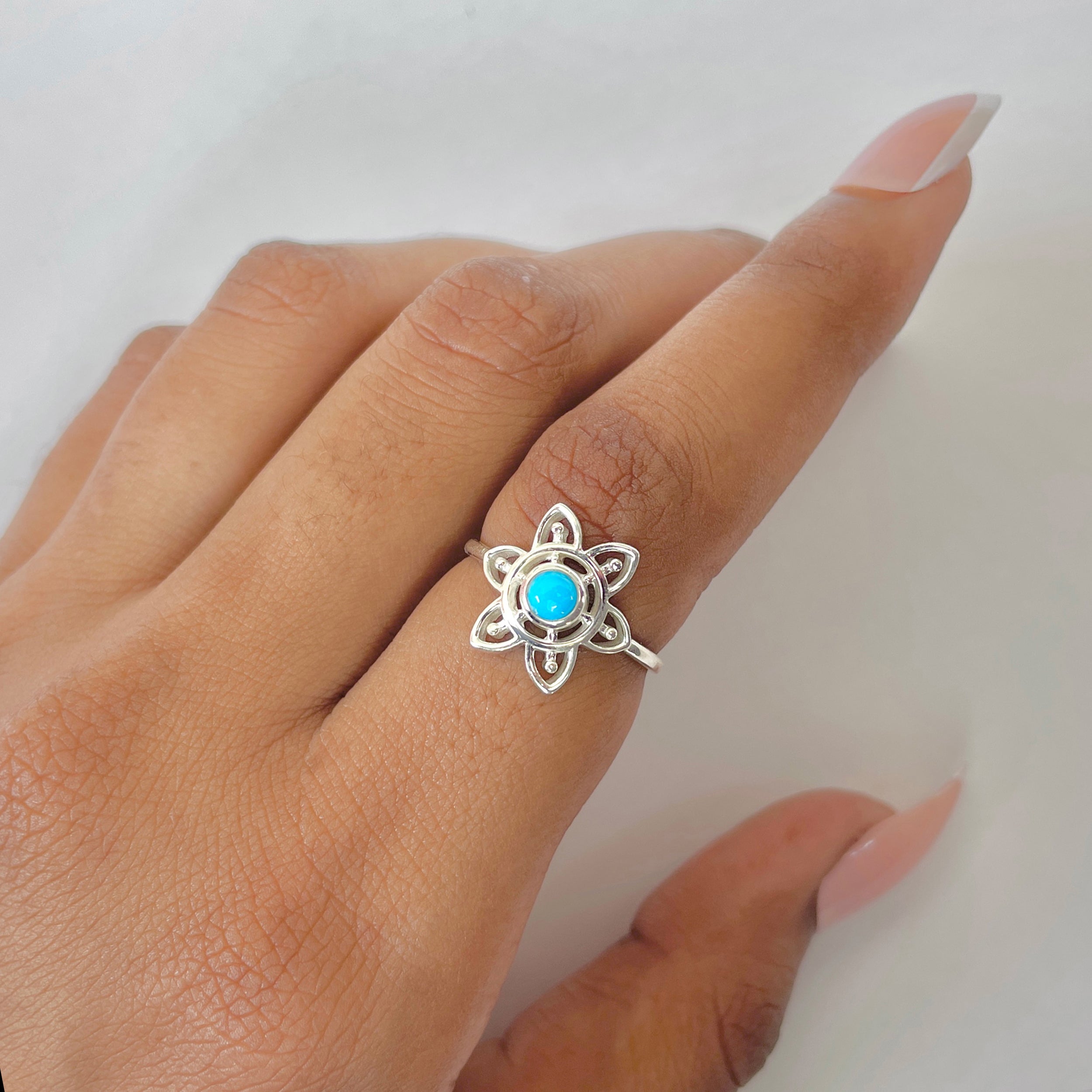 Turquoise Ring-(TRQ-RDR-1357.)
