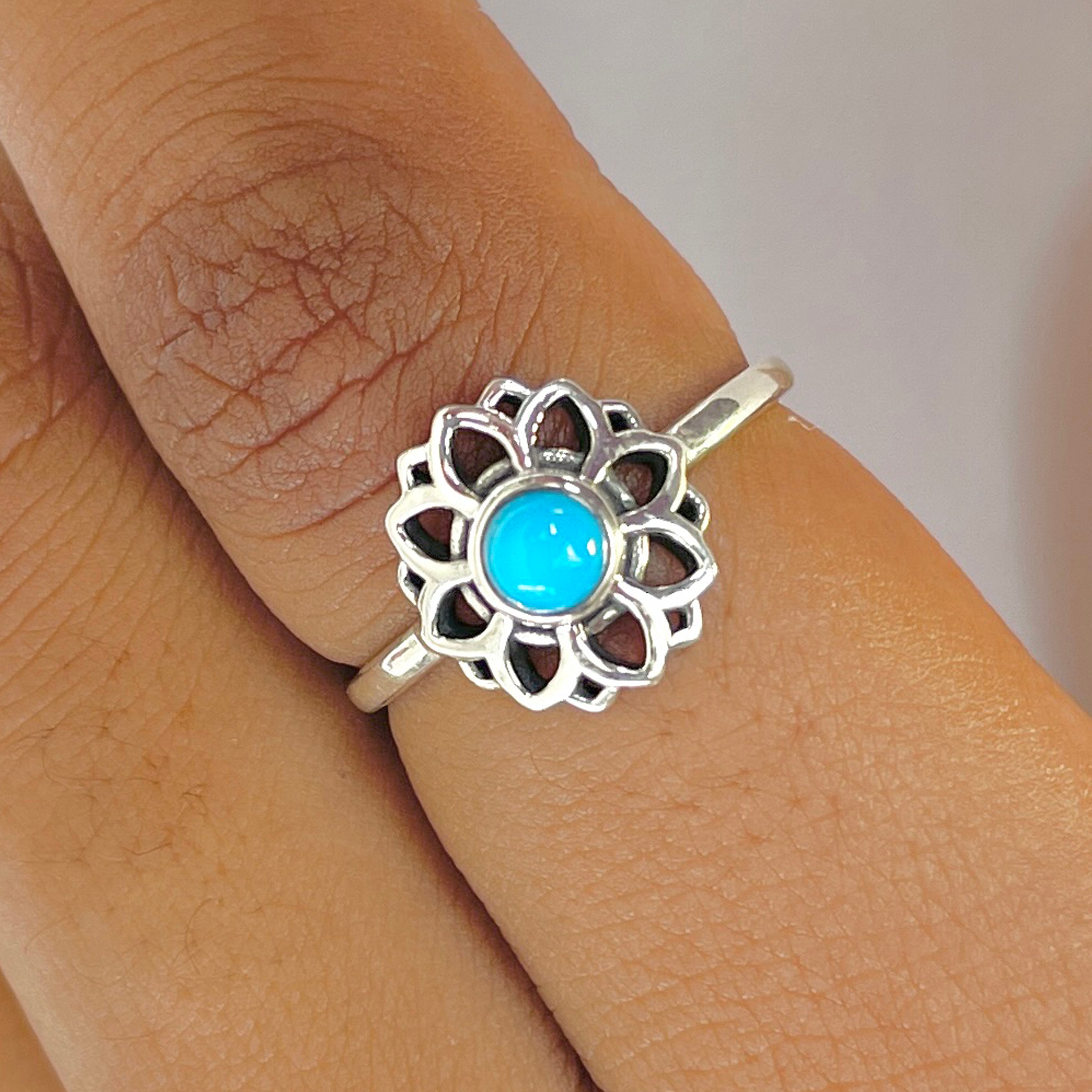 Turquoise Ring-(TRQ-RDR-1359.)