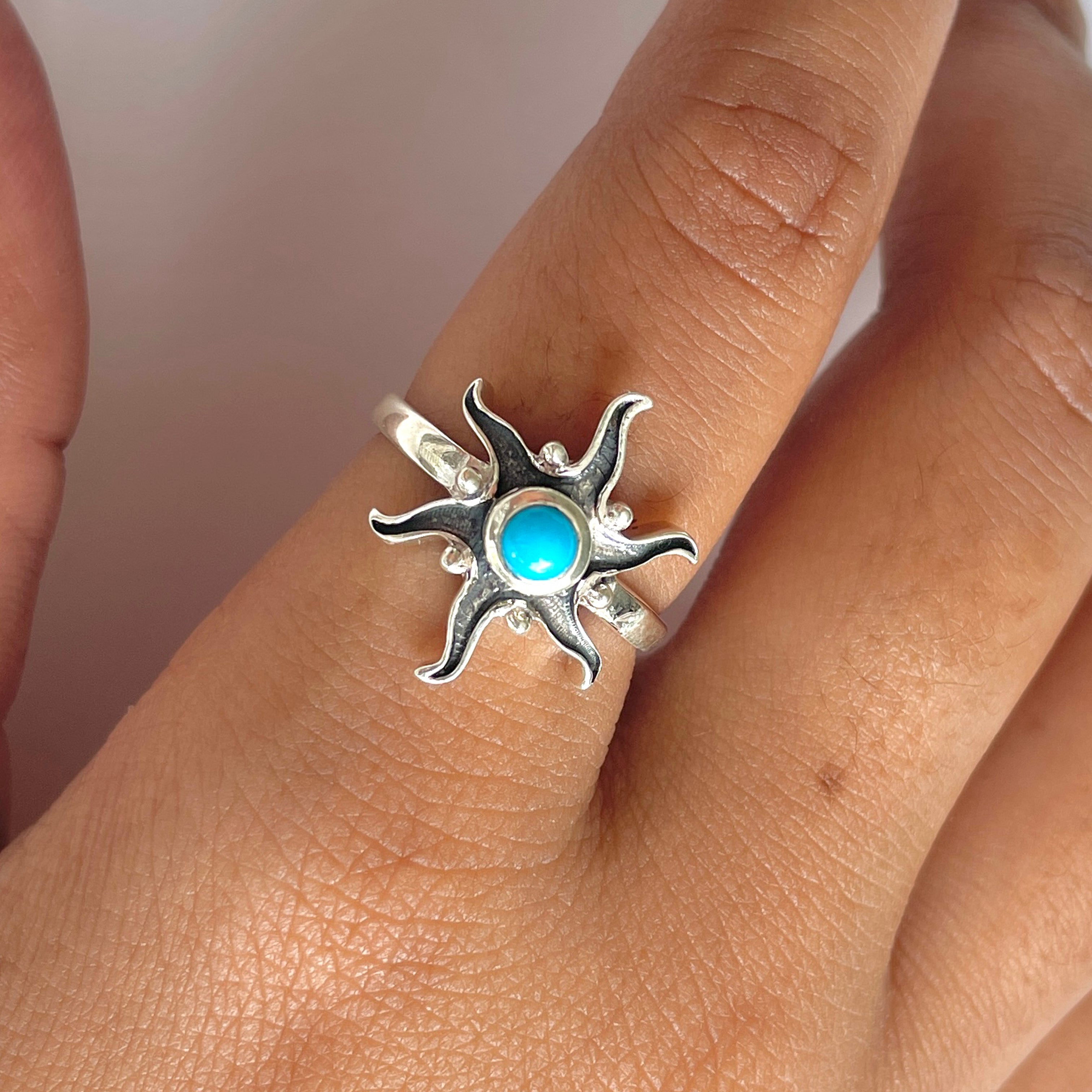 Turquoise Ring-(TRQ-RDR-1360.)