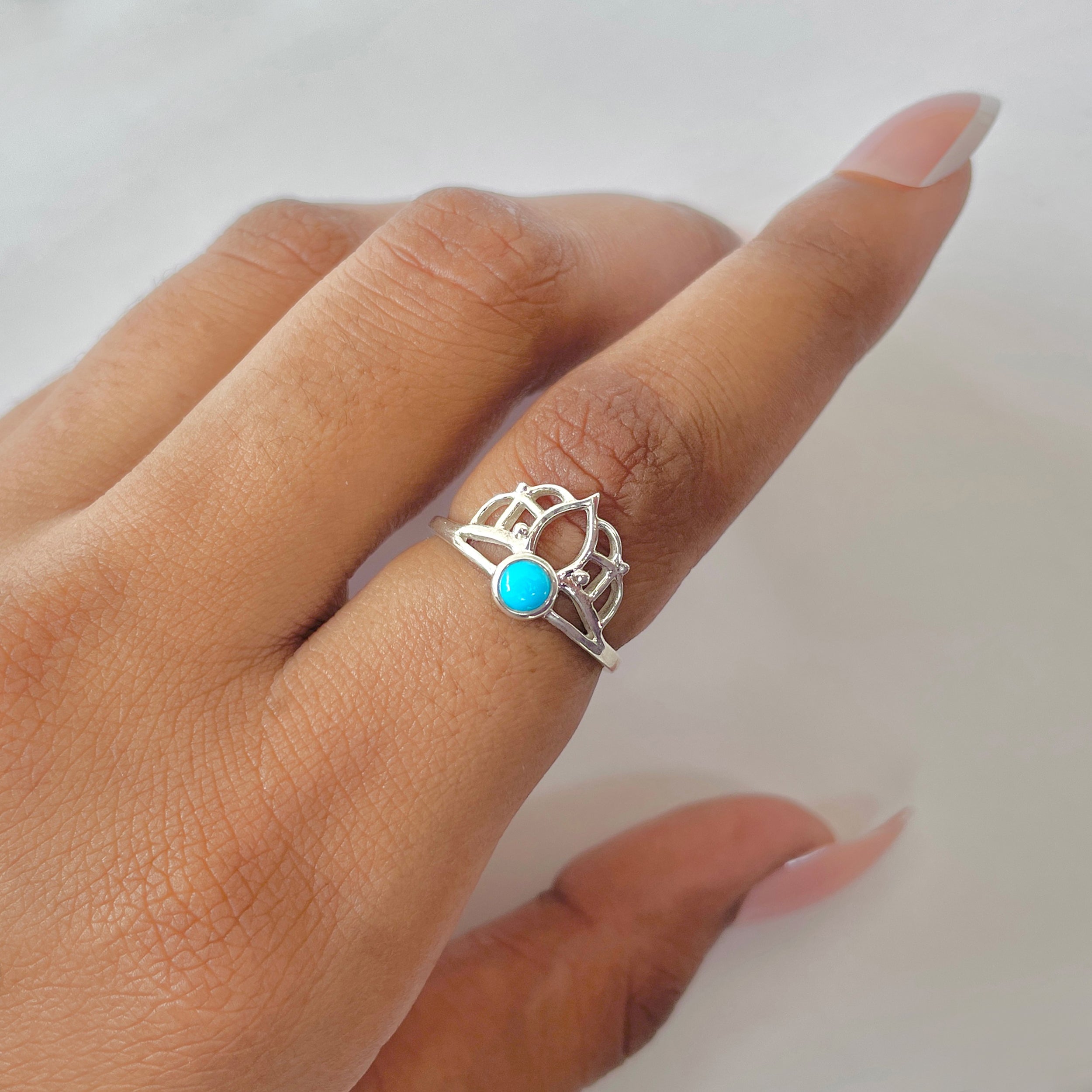 Turquoise Ring-(TRQ-RDR-1364.)