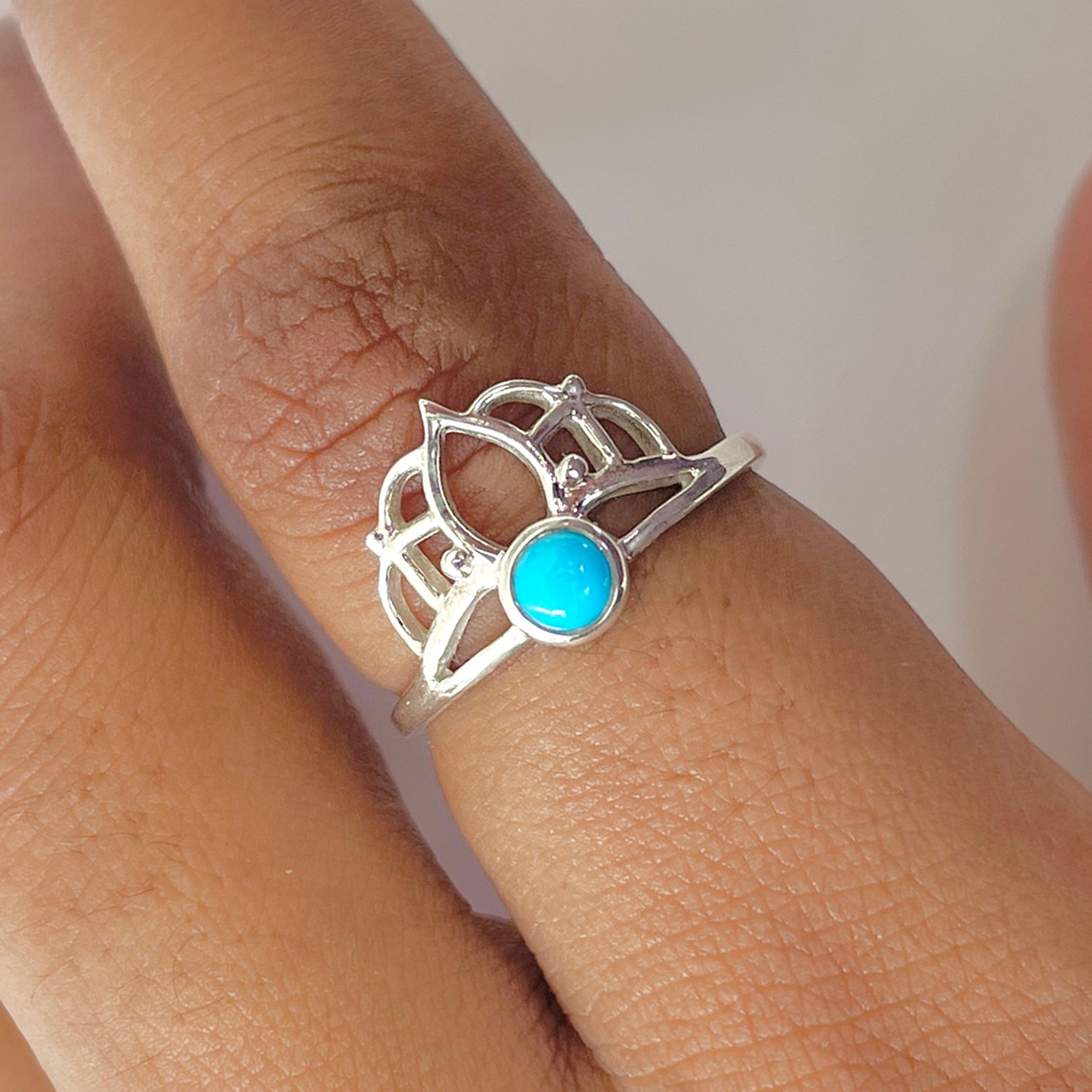Turquoise Ring-(TRQ-RDR-1364.)