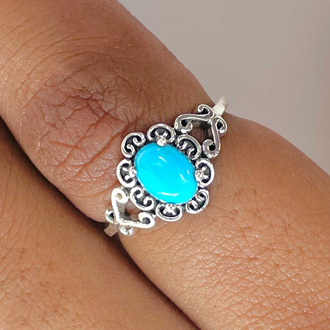 Turquoise Ring-(TRQ-RDR-1473.)