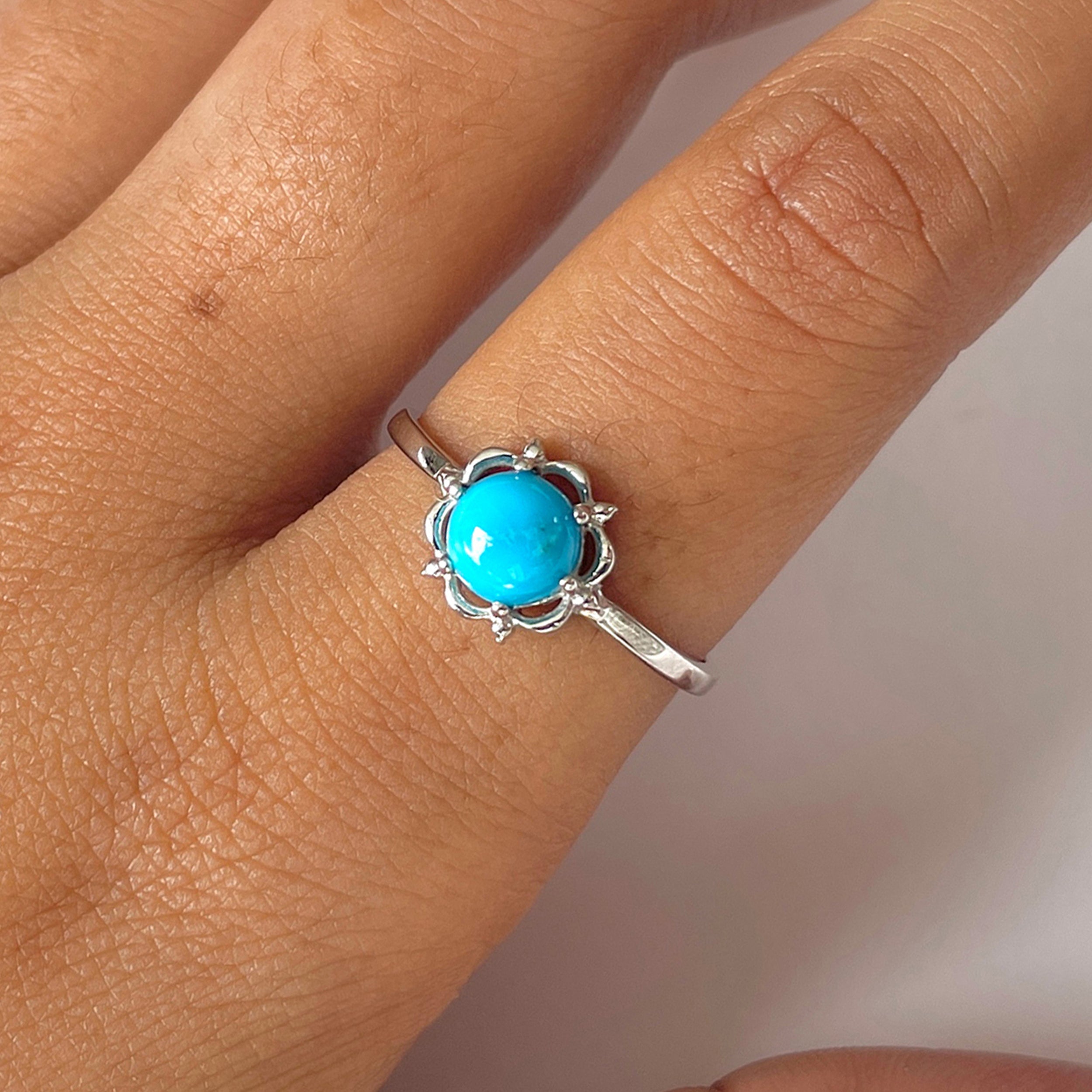 Turquoise Ring-(TRQ-RDR-1460.)
