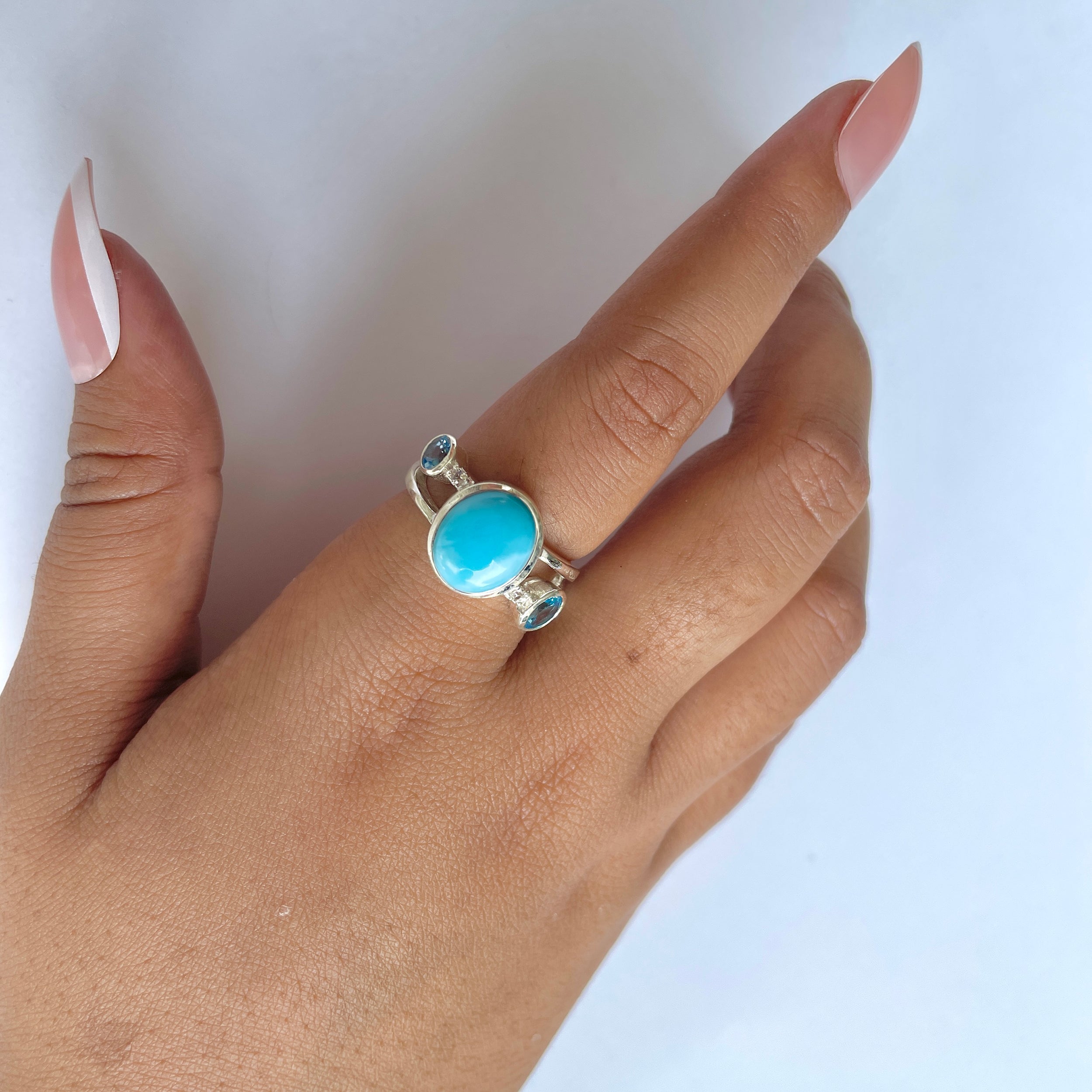 Larimar Ring-(LAR-RDR-269.)