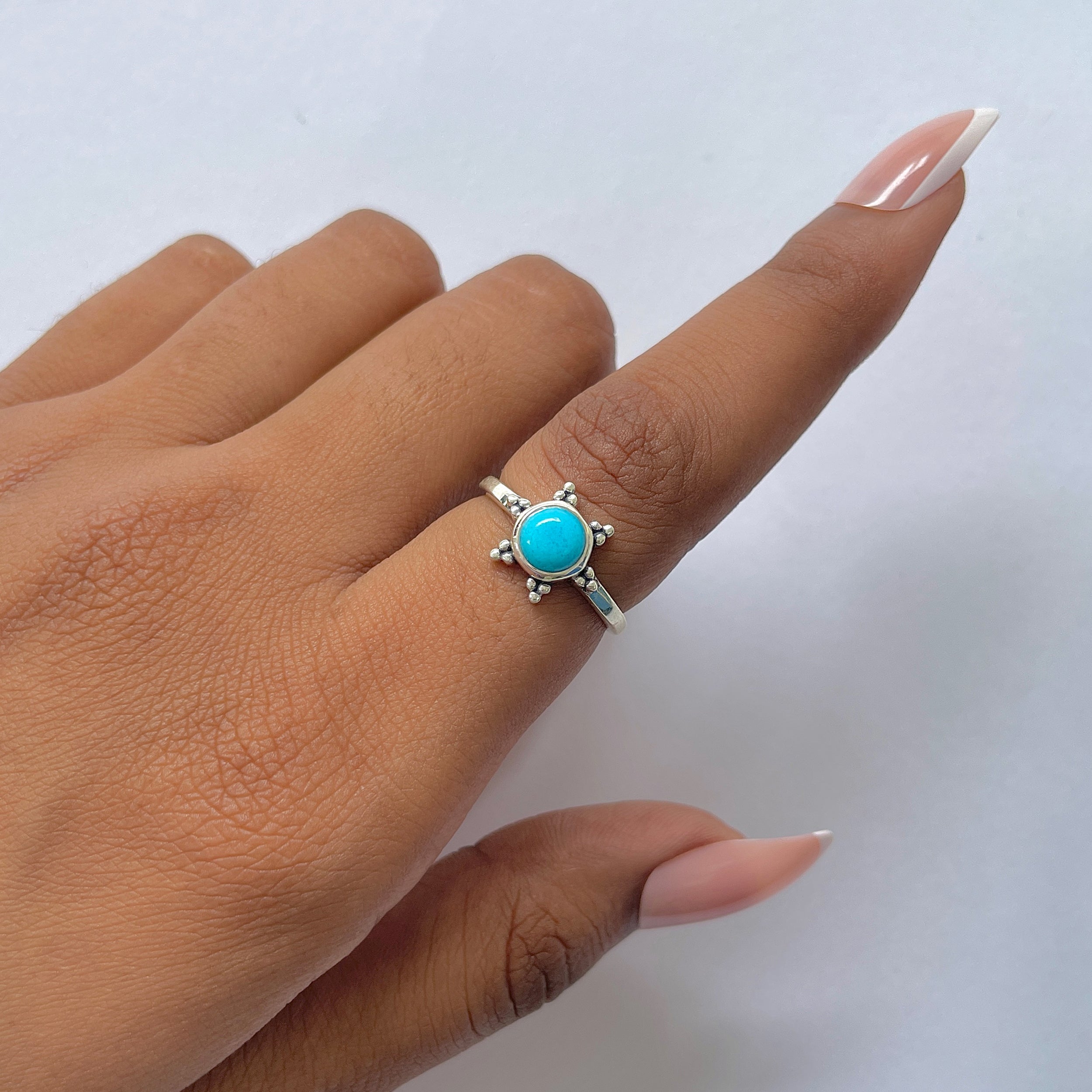Turquoise Ring-(TRQ-RDR-759.)